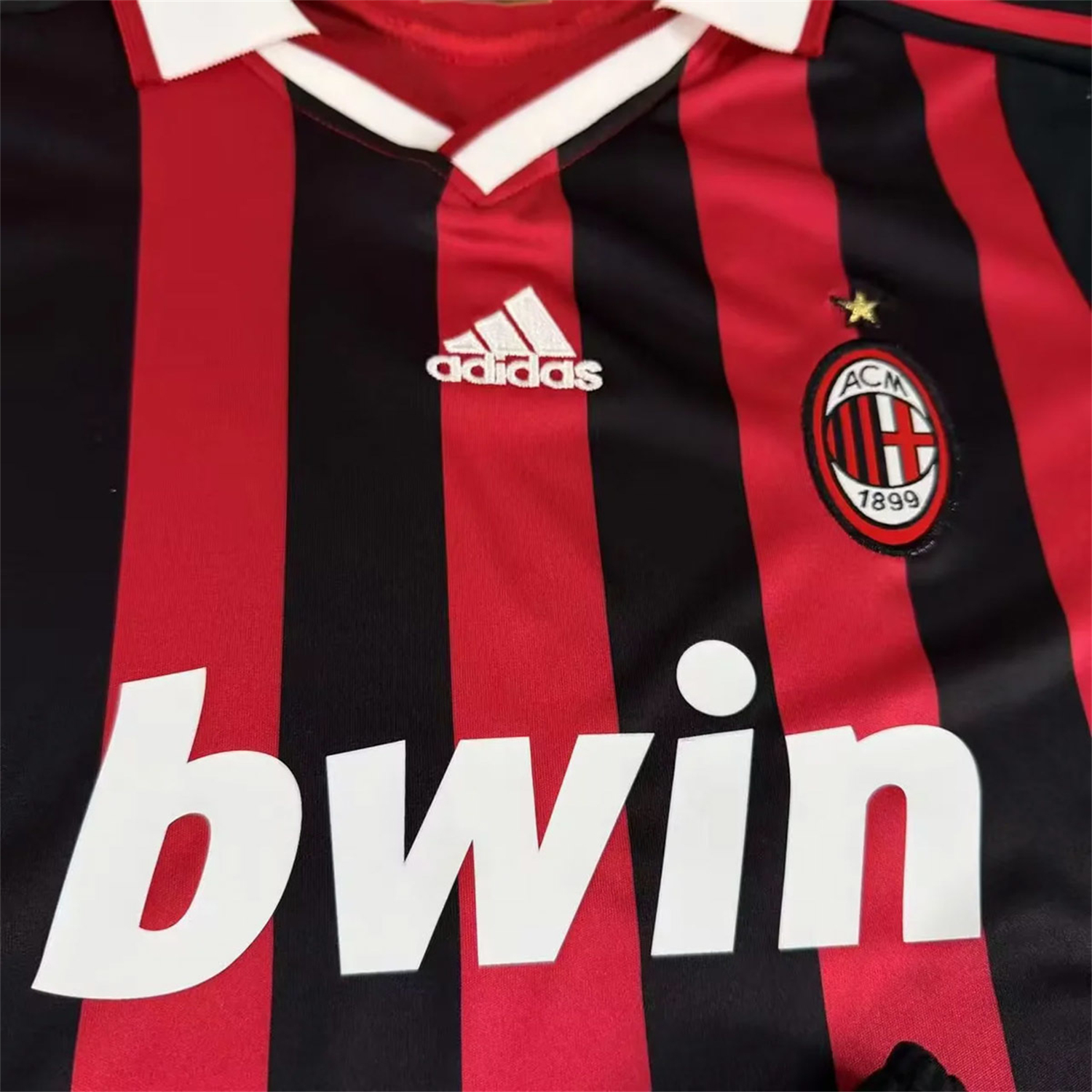 TKH-turbokithub-Retro AC Milan 2009-10 Home Red Long Sleeves Kids Kit