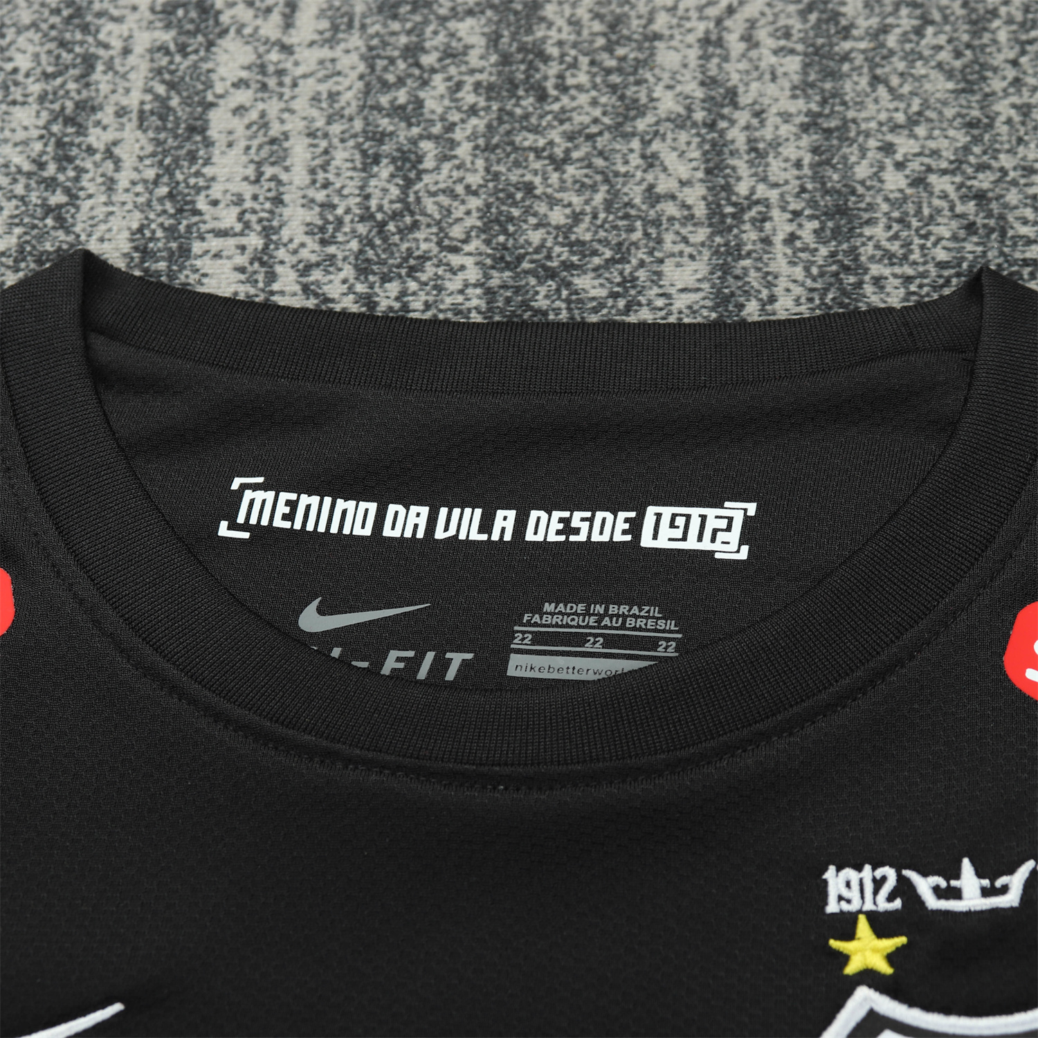 TKH-turbokithub-Retro Santos 2012 Black Special Long Sleeves Kids Kit