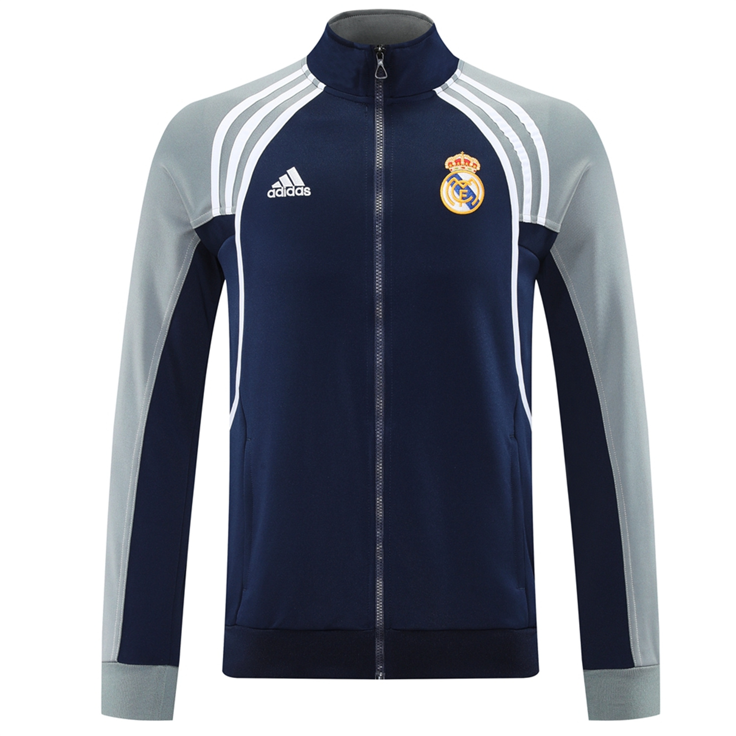 TKH-turbokithub-Real Madrid 25-26 Jacket Training Tracksuit - Blue Grey Jackets & Pants