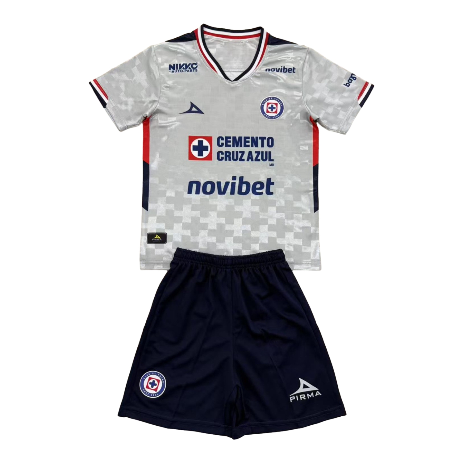 TKH-turbokithub-Cruz Azul 25-26 Away Blue Men's Adult Jersey Set - Fans Version