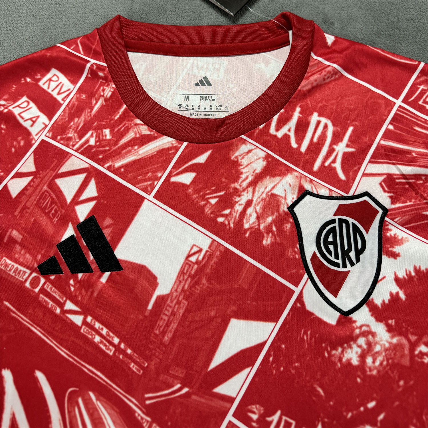 TKH-turbokithub-River Plate 25-26 Red Pre-Match Training Jersey - Fans Version