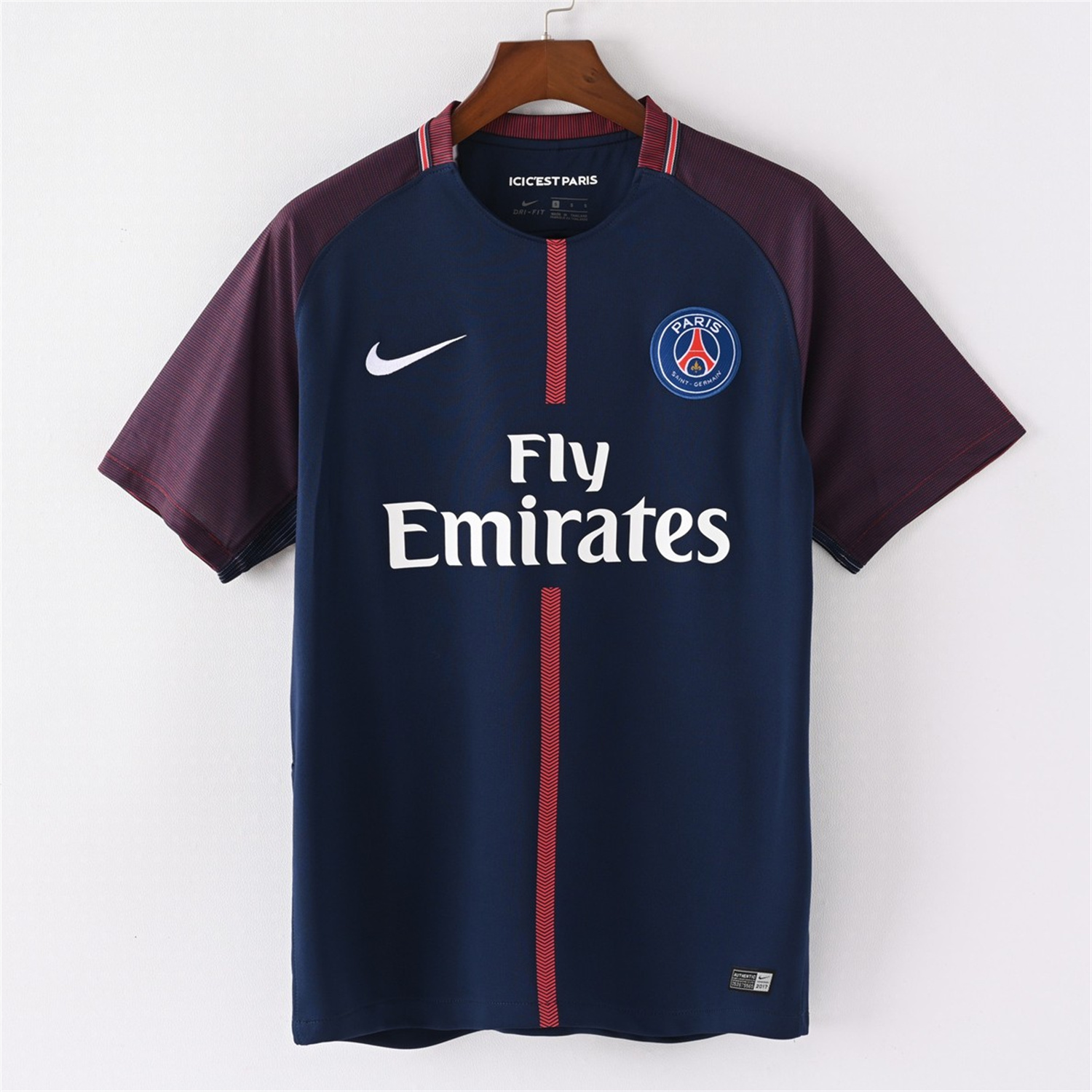 TKH-turbokithub-Retro Paris Saint-Germain PSG 2017-18 Home Jersey