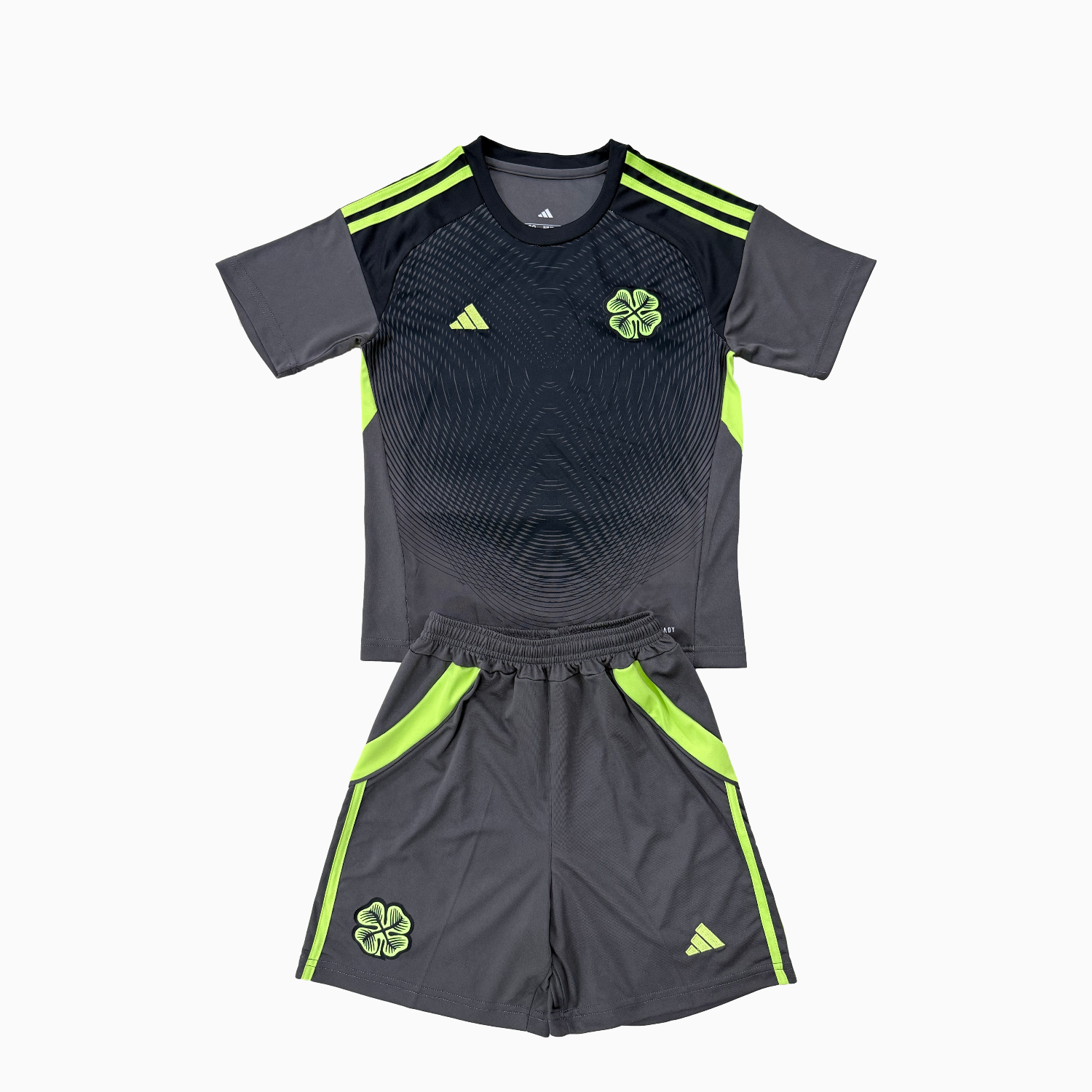 TKH-turbokithub-Celtic 25-26 Black Goalkeeper Kids Kit