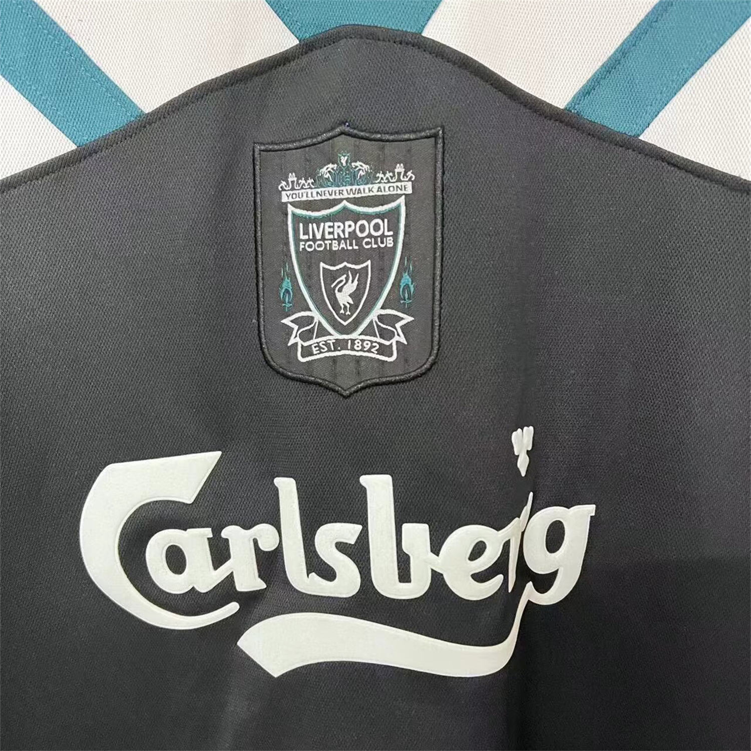 TKH-turbokithub-Retro Liver.pool 1995-96 Green And Black Training Jersey