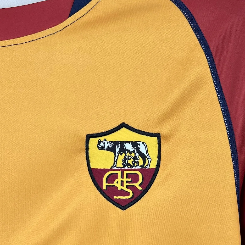 TKH-turbokithub-Retro Roma 2001-02 Home Long Sleeves Jersey