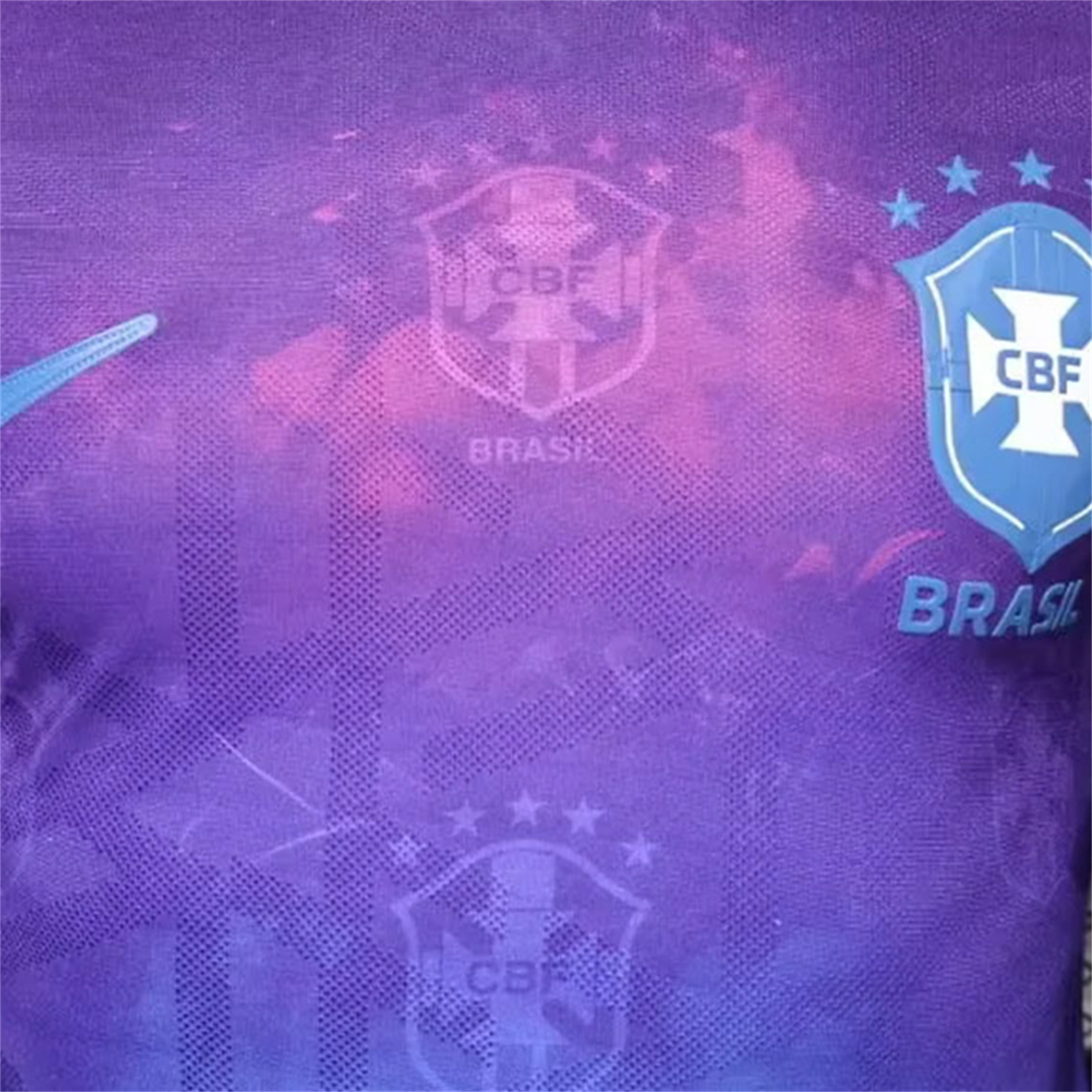 TKH-turbokithub-Brazil 2026 Blue With Subtle Pattern Special Jersey - Player Version