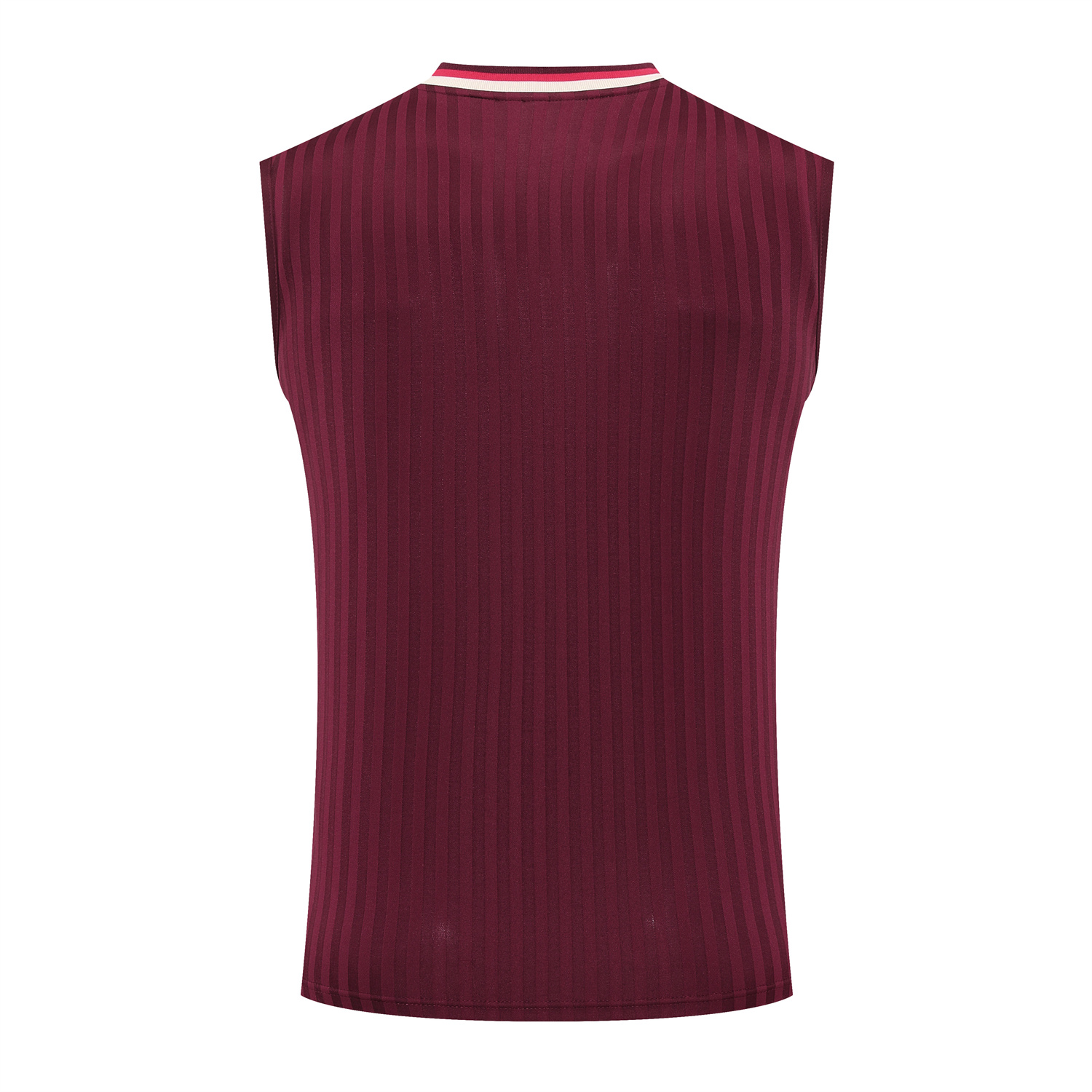 TKH-turbokithub-Bayern Munich 25-26 Vest Training Set - Wine Red Lines Vest & Wine Red Lines Shorts