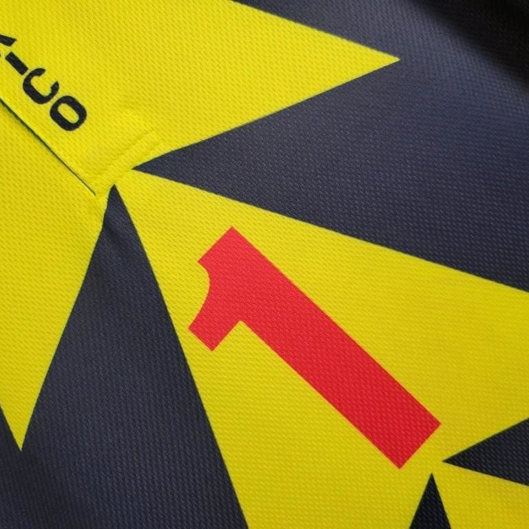 TKH-turbokithub-Retro Mexico 1994 Goalkeeper Red Yellow Jersey