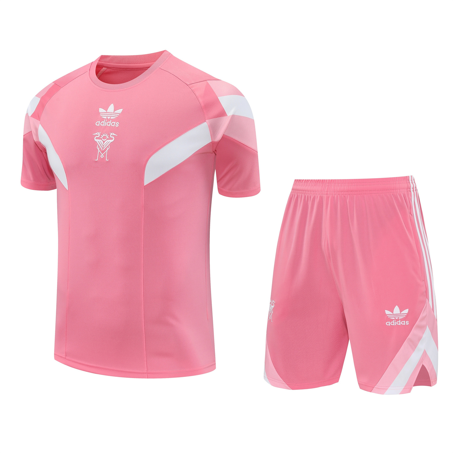 TKH-turbokithub-INT M.A.M 25-26 Short-Sleeve Training Set - Pink Top & Pink Shorts