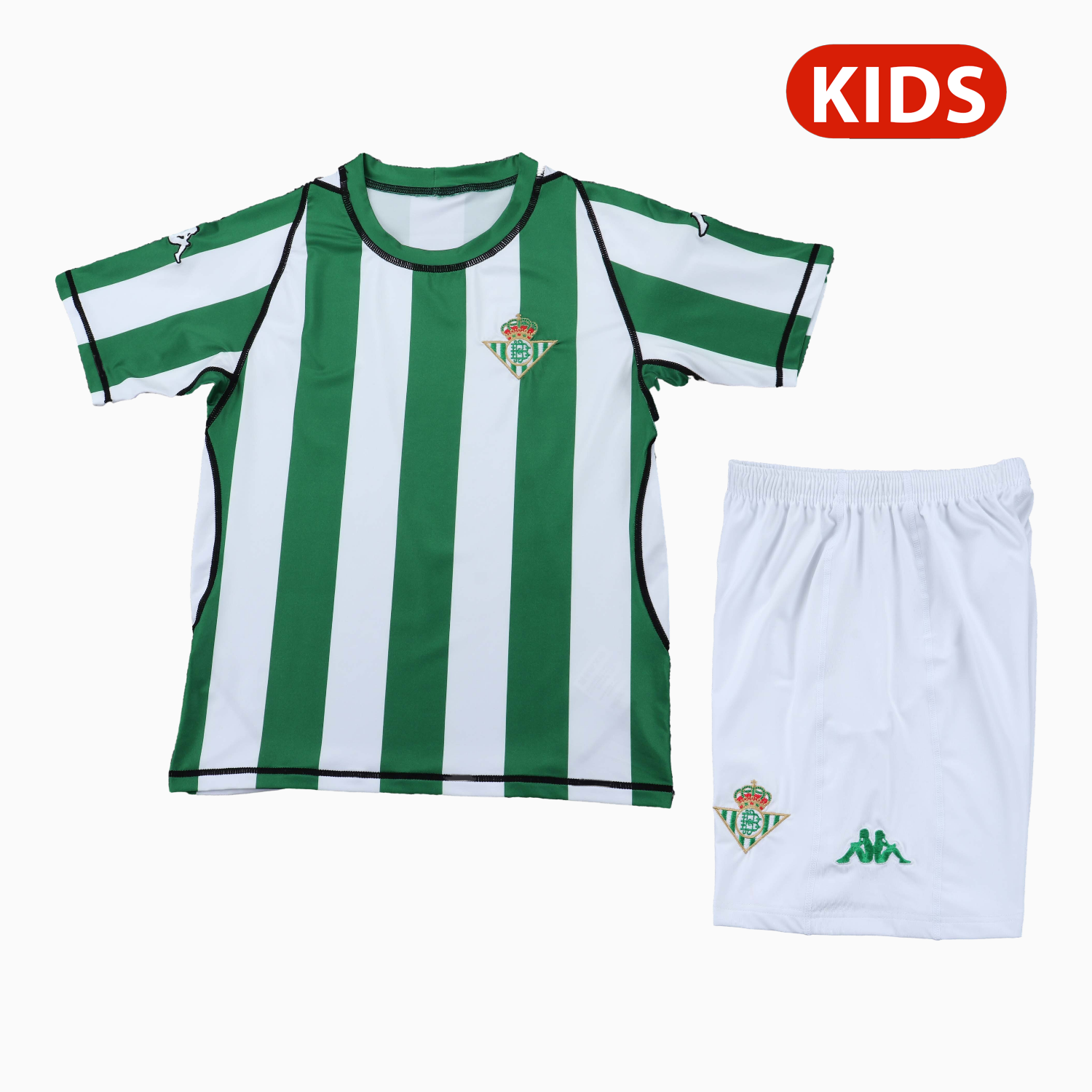 TKH-turbokithub-Retro Real Betis 2003-04 Home Kids Kit