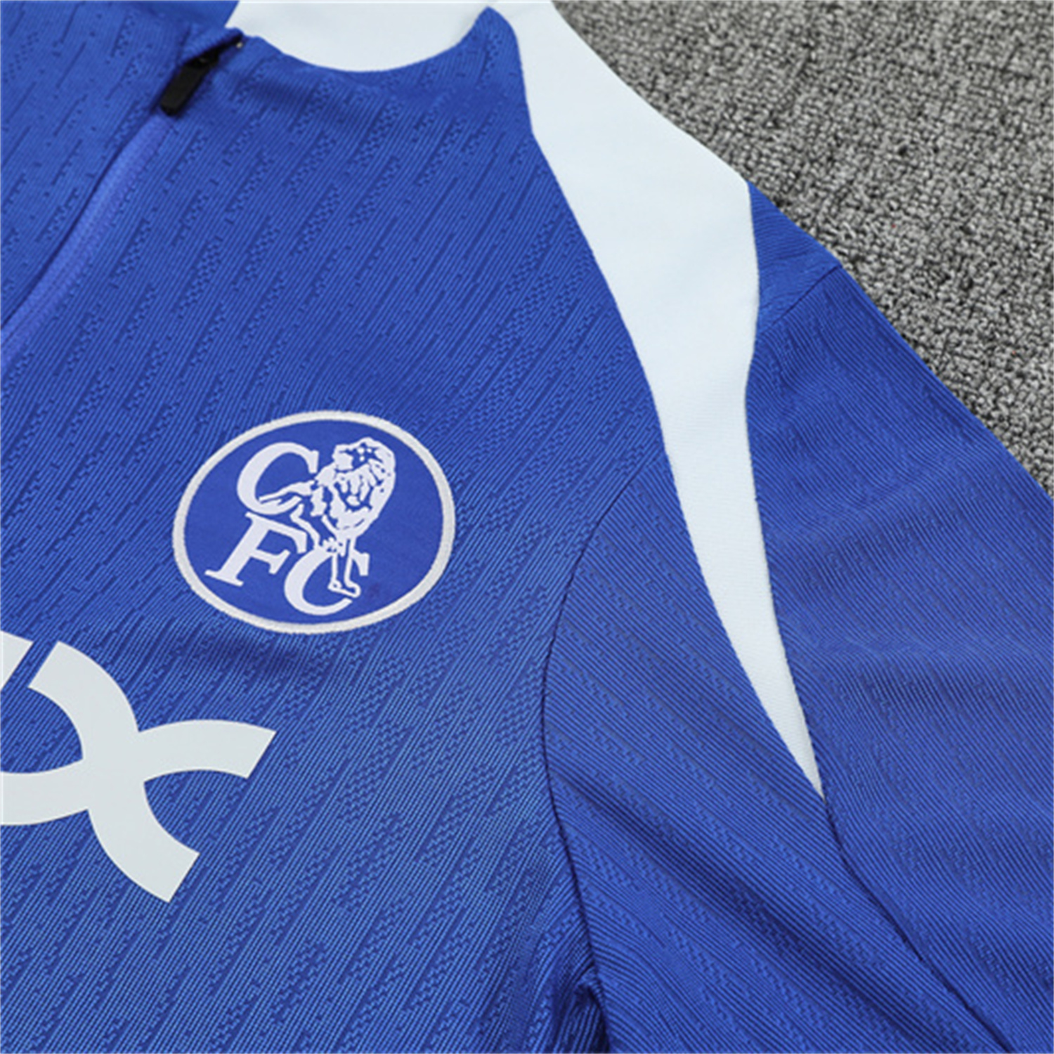 TKH-turbokithub-C.H.E.L.S.E.A 25-26 Kids Long Sleeve Training Set - Player Version - Blue Top and Black Pants