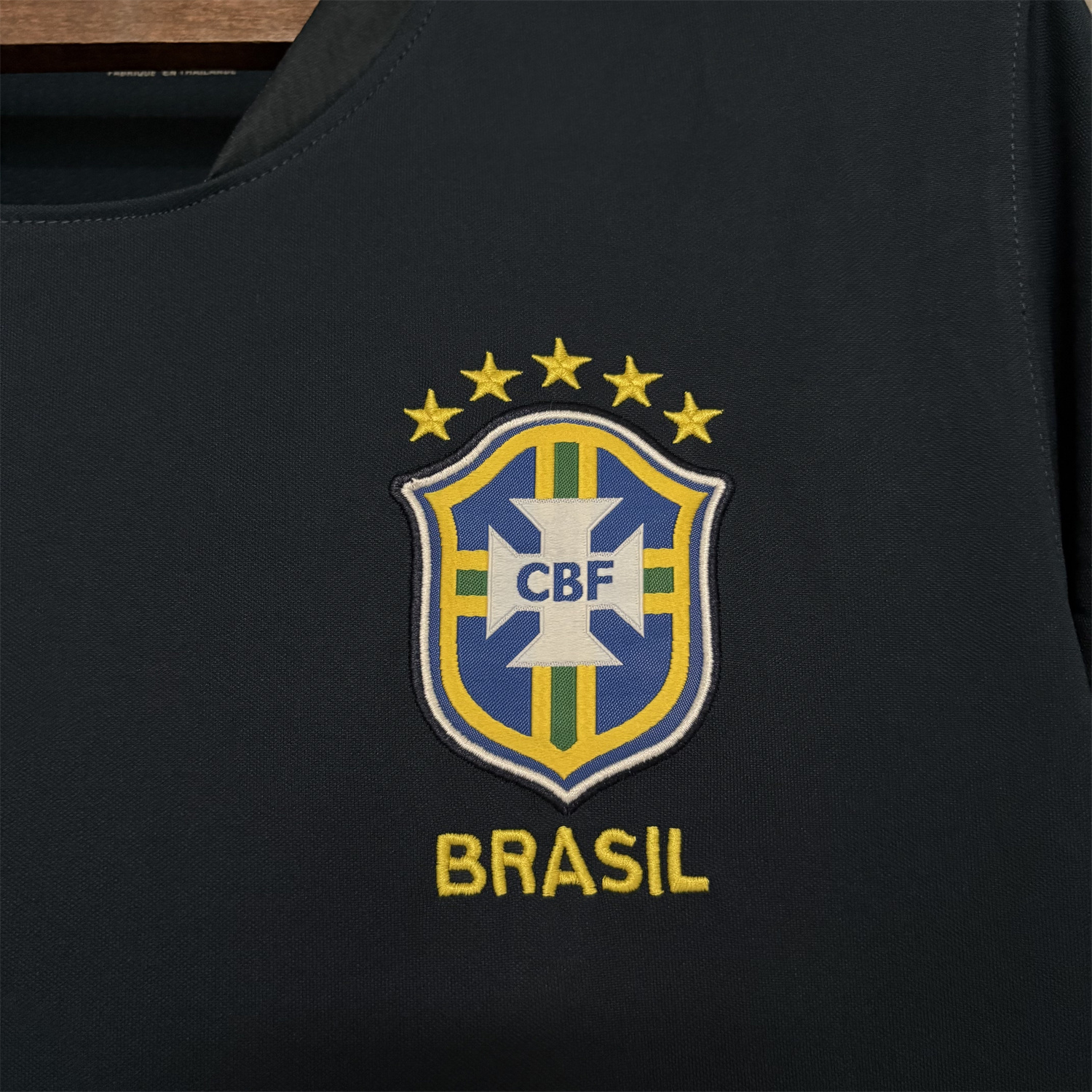 TKH-turbokithub-Brazil 2026 Dark Blue Training Jersey - Fans Version