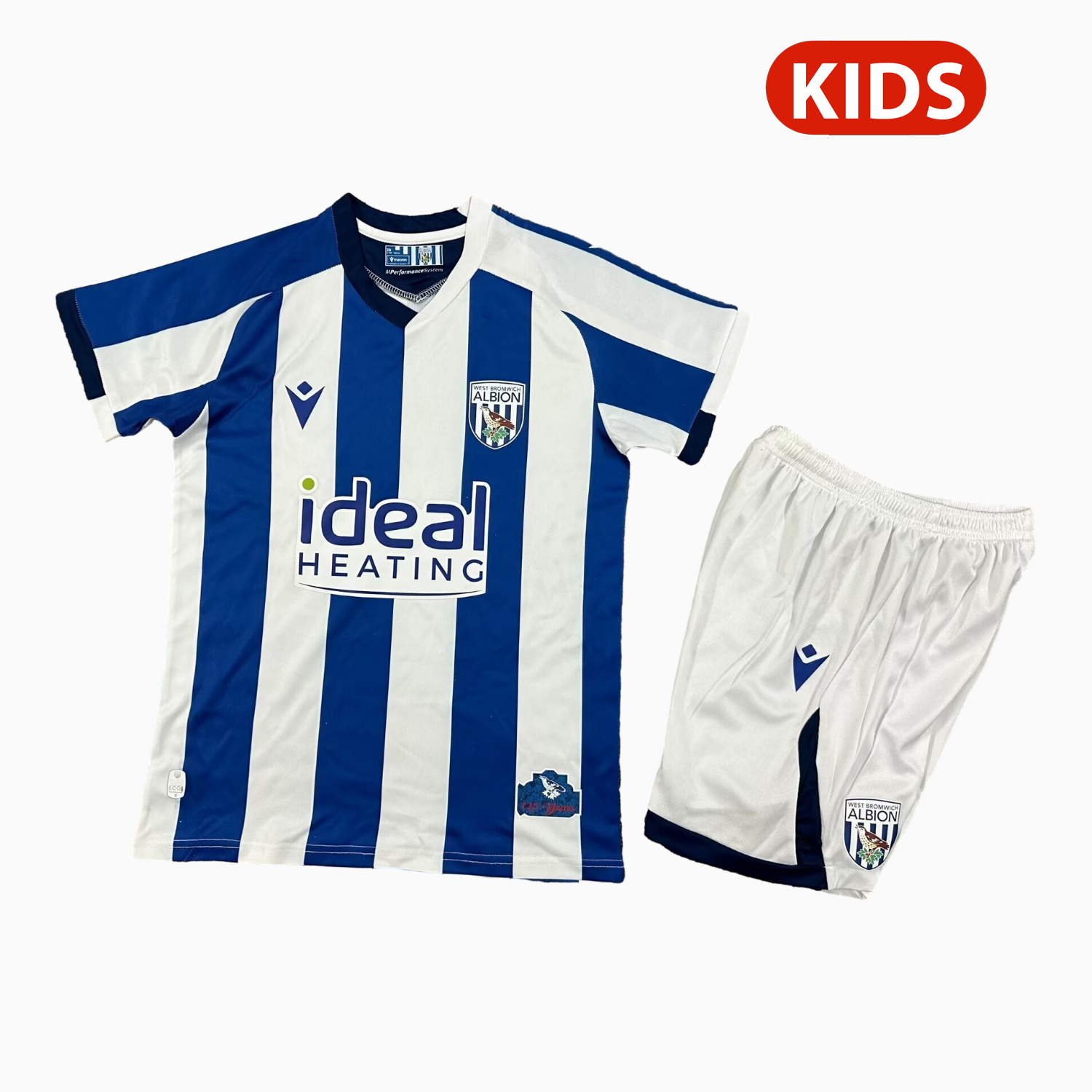 TKH-turbokithub-West Bromwich Albion Home Away Kids Kit