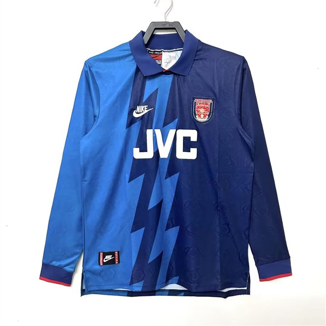 TKH-turbokithub-Retro Arsenal 95-96 Away Long Sleeve Jersey
