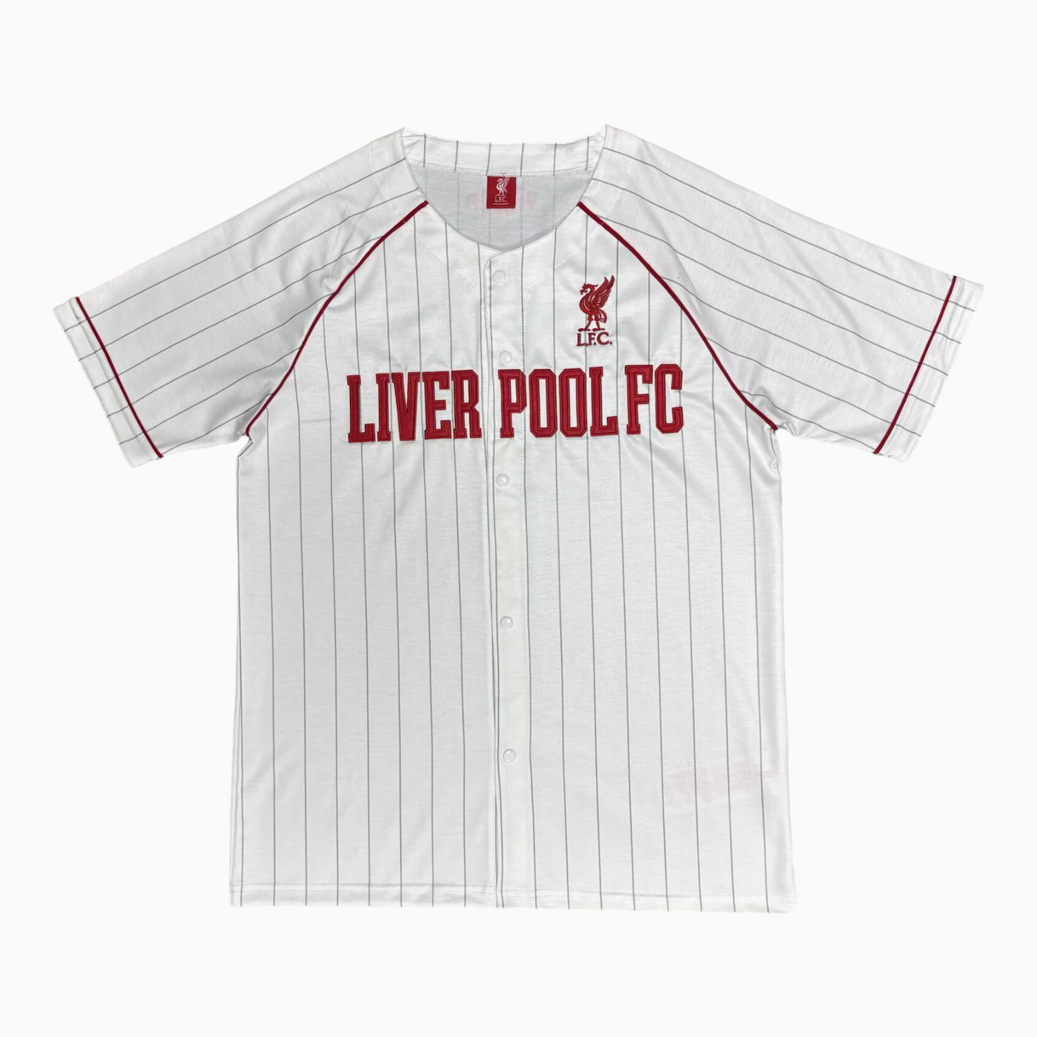 TKH-turbokithub-Liver.pool 25-26 White With Red Lines Baseball Jerseyll Jersey