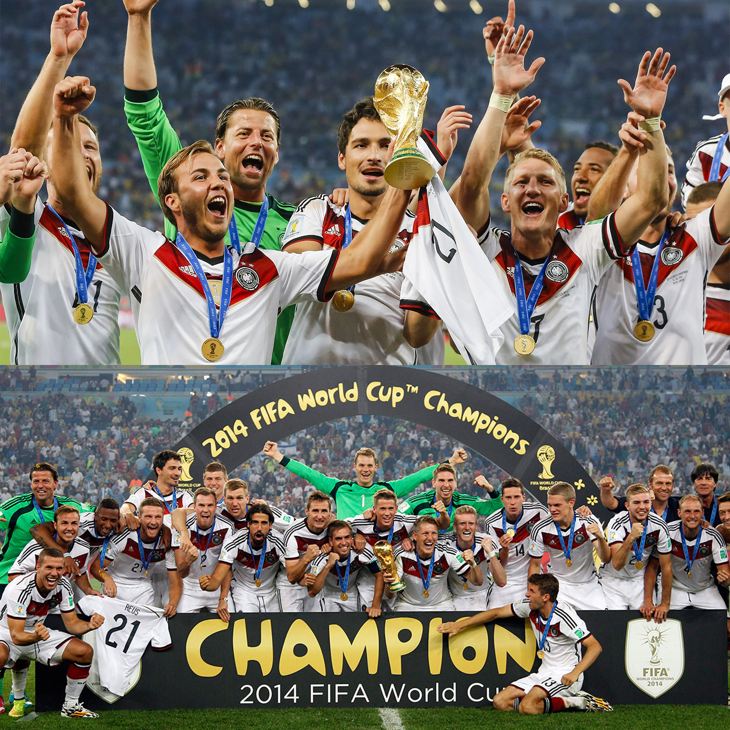 TKH-turbokithub-Retro Germany 2014 Home Long Sleeves Jersey - Player Version