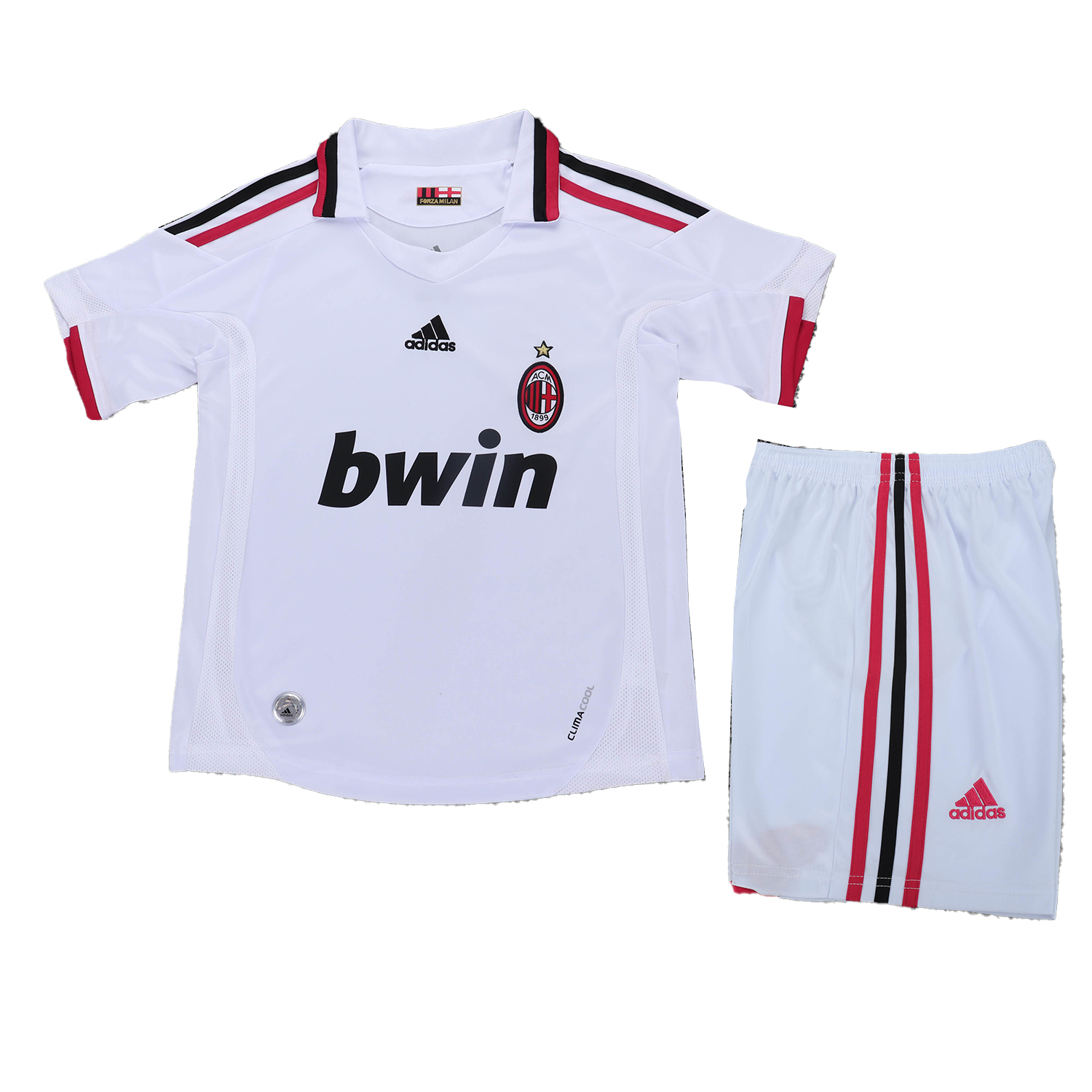 TKH-turbokithub-Retro AC Milan 2009-10 Away White Kids Kit