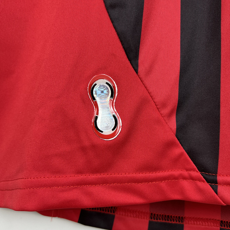 TKH-turbokithub-Retro AC Milan 2007-08 Home Long Sleeve Jersey