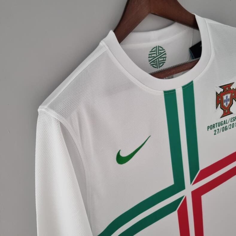 TKH-turbokithub-Retro Portugal 2012 Away Long Sleeve Jersey