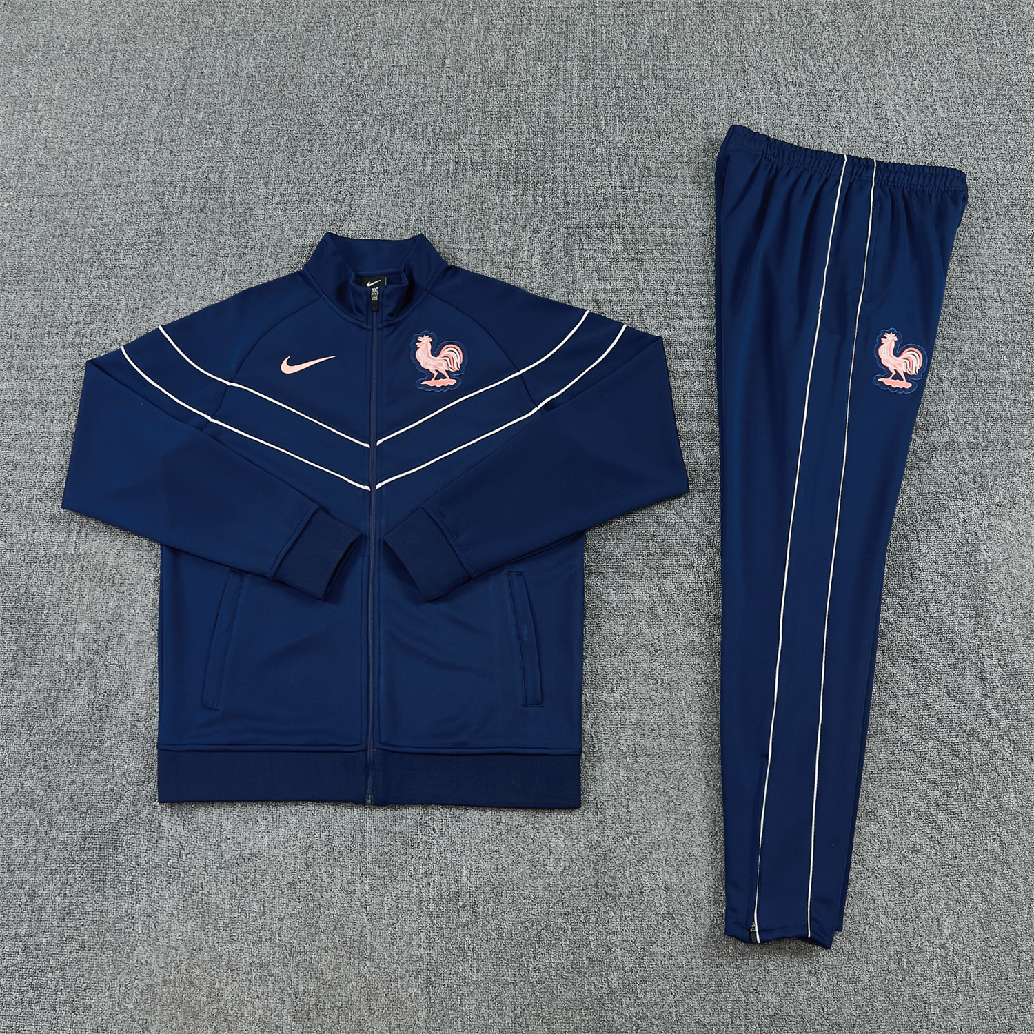 TKH-turbokithub-France 2026 Jacket Training Tracksuit - Dark Blue Jackets & Pants