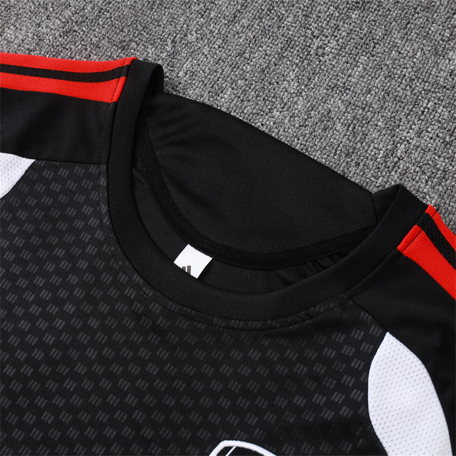 TKH-turbokithub-Arsenal 26-27 Short-Sleeve Training Set - Red Edge Black Top & Shorts