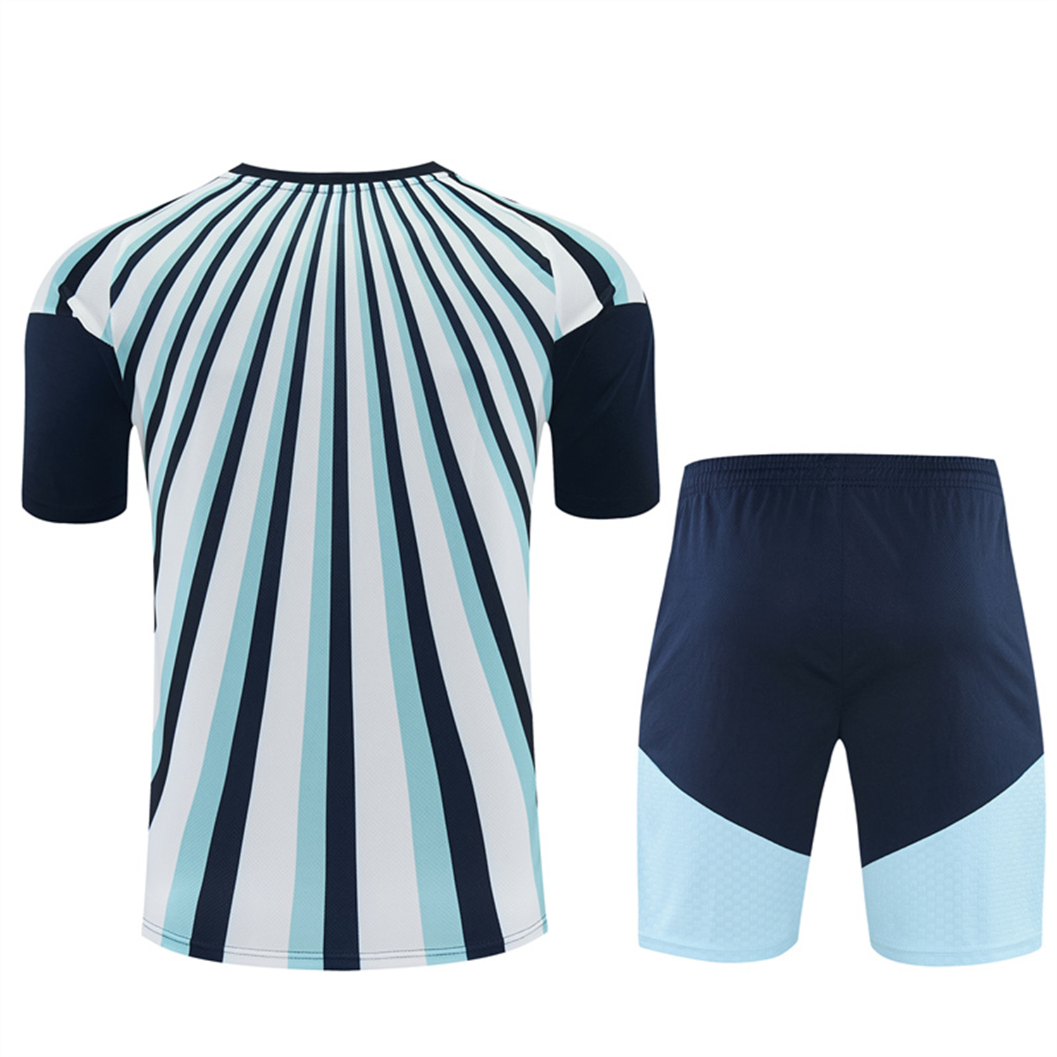TKH-turbokithub-Argentina 2026 Short-Sleeve Training Set - Blue Rays Top and Blue Shorts