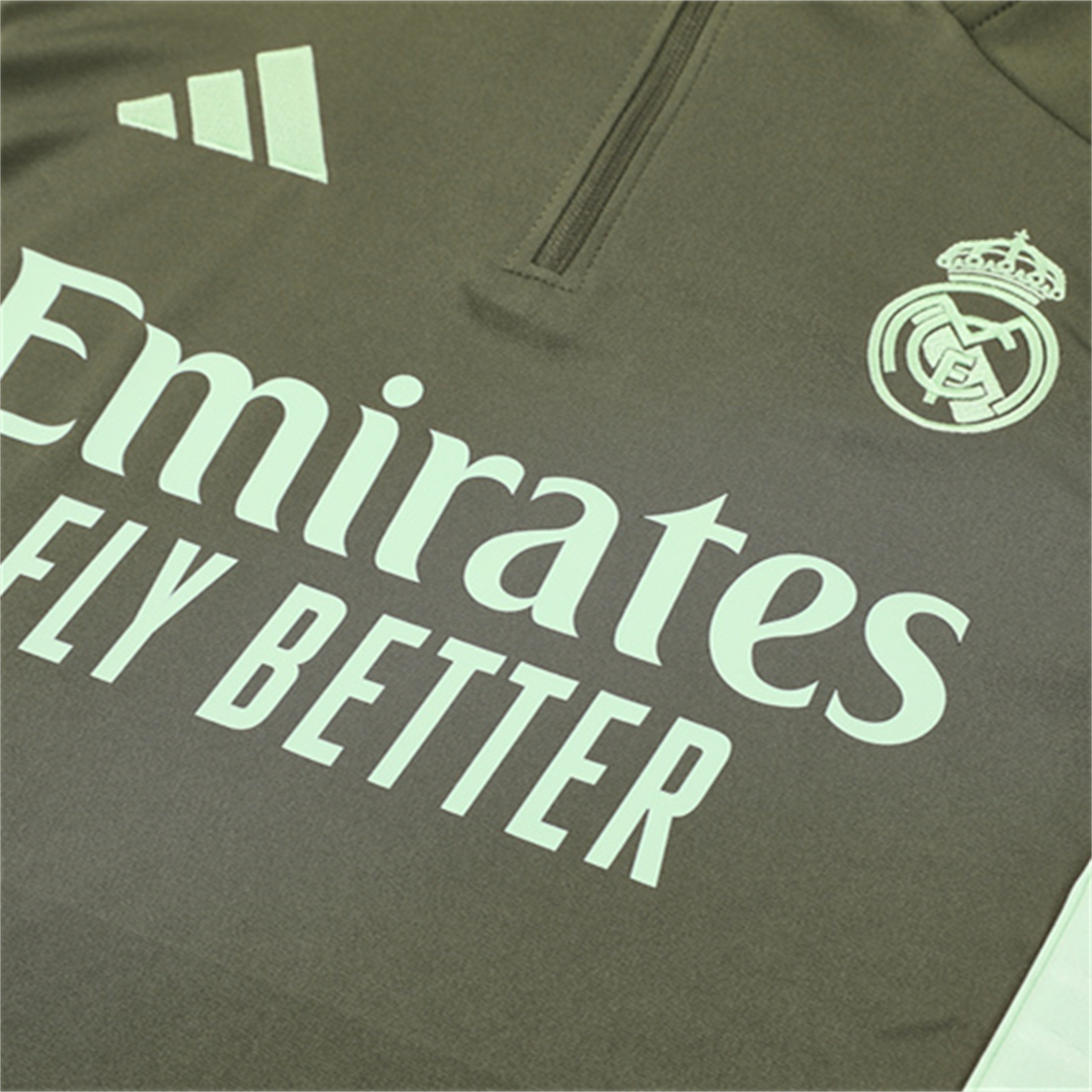 TKH-turbokithub-Real Madrid 25-26 Long Sleeve Training Set - Army Green Top & Pants