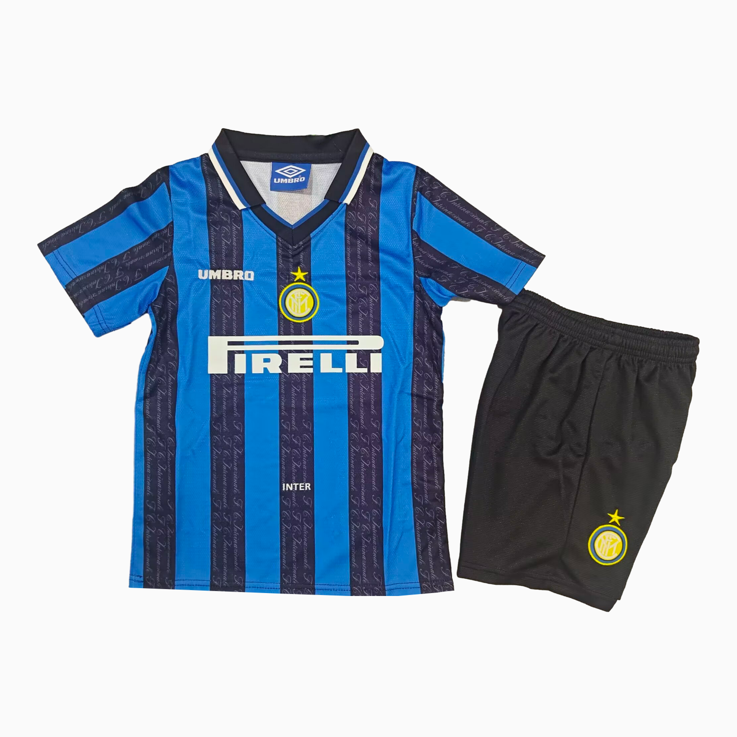 TKH-turbokithub-Retro Inter Milan 1997-98 Home Kids Kit