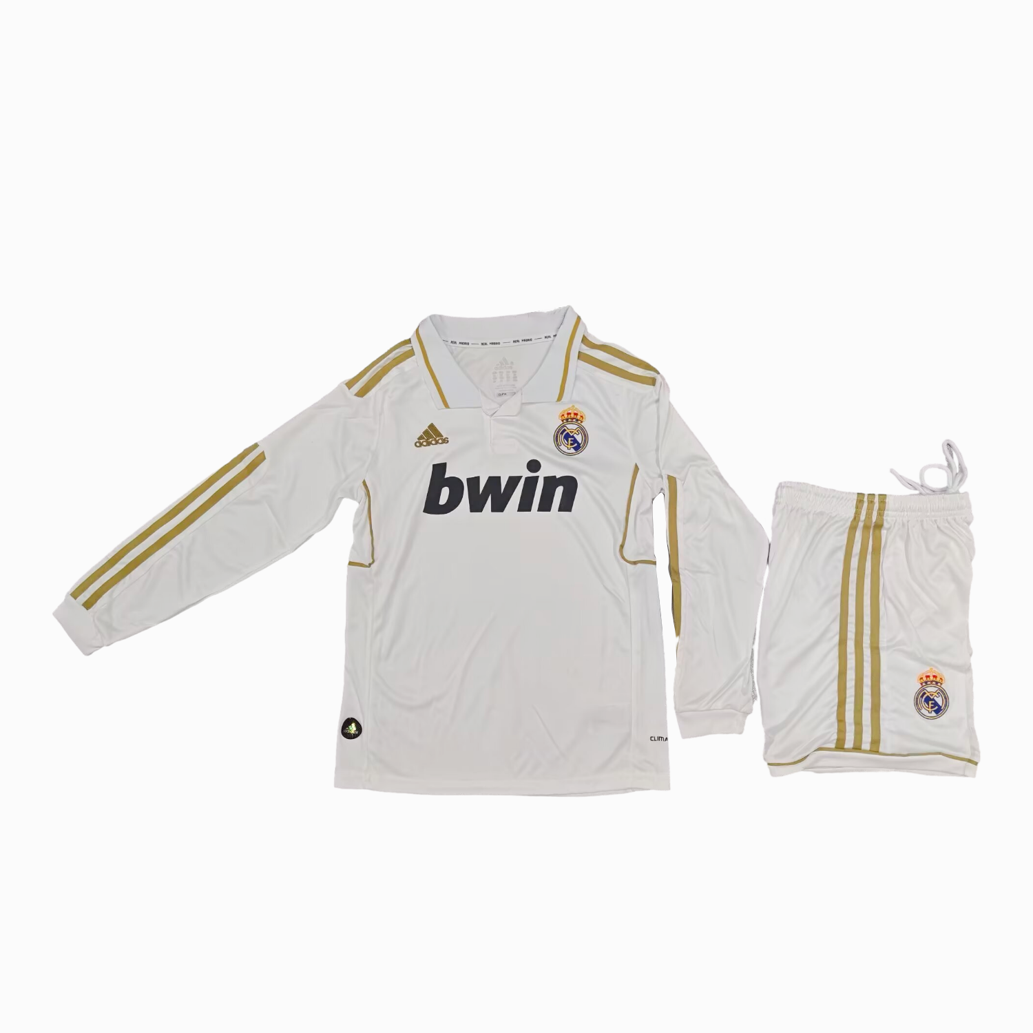 TKH-turbokithub-Retro Real Madrid 2011-12 Home Long Sleeves Kids Kit