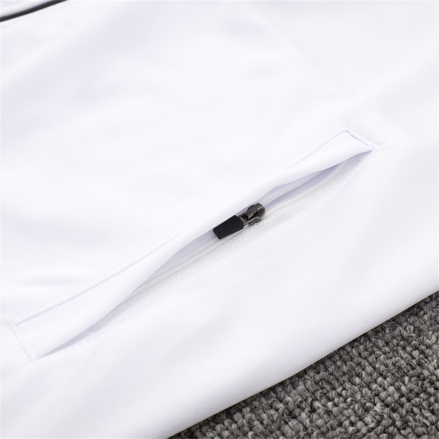 TKH-turbokithub-Corinthians 25-26 Jacket Training Tracksuit - White Jackets & Black Pants