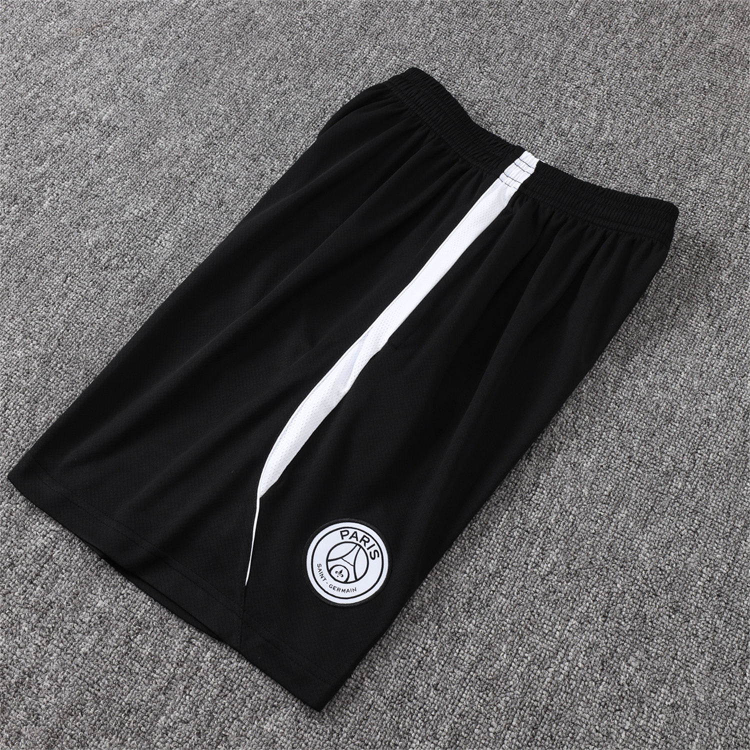 TKH-turbokithub-Paris Saint-Germain PSG 26-27 Short-Sleeve Training Set - White Border Black Top & Shorts