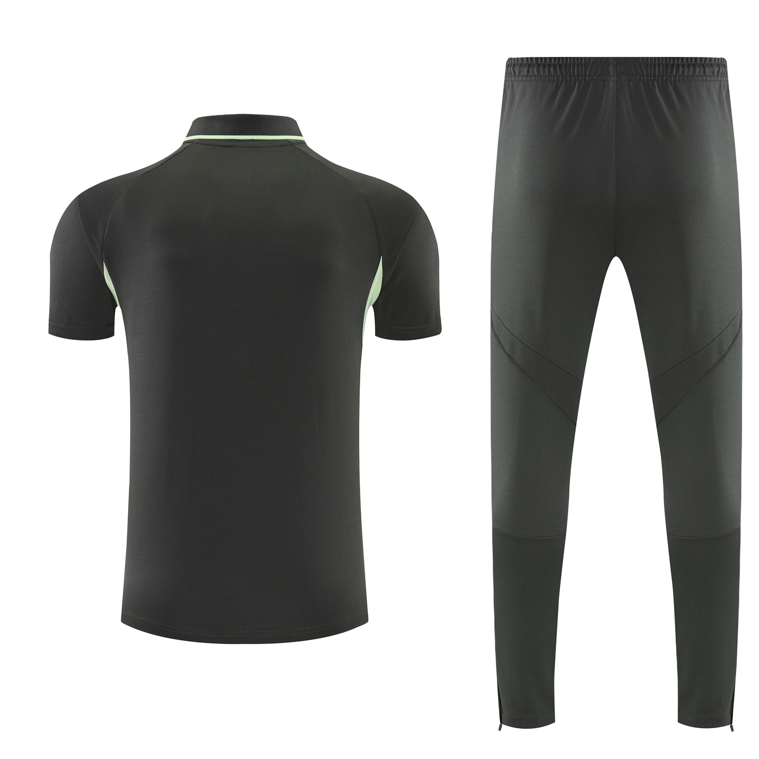 TKH-turbokithub-Real Madrid 25-26 POLO Short-Sleeve Training Set - Dark Grey Top and Pants