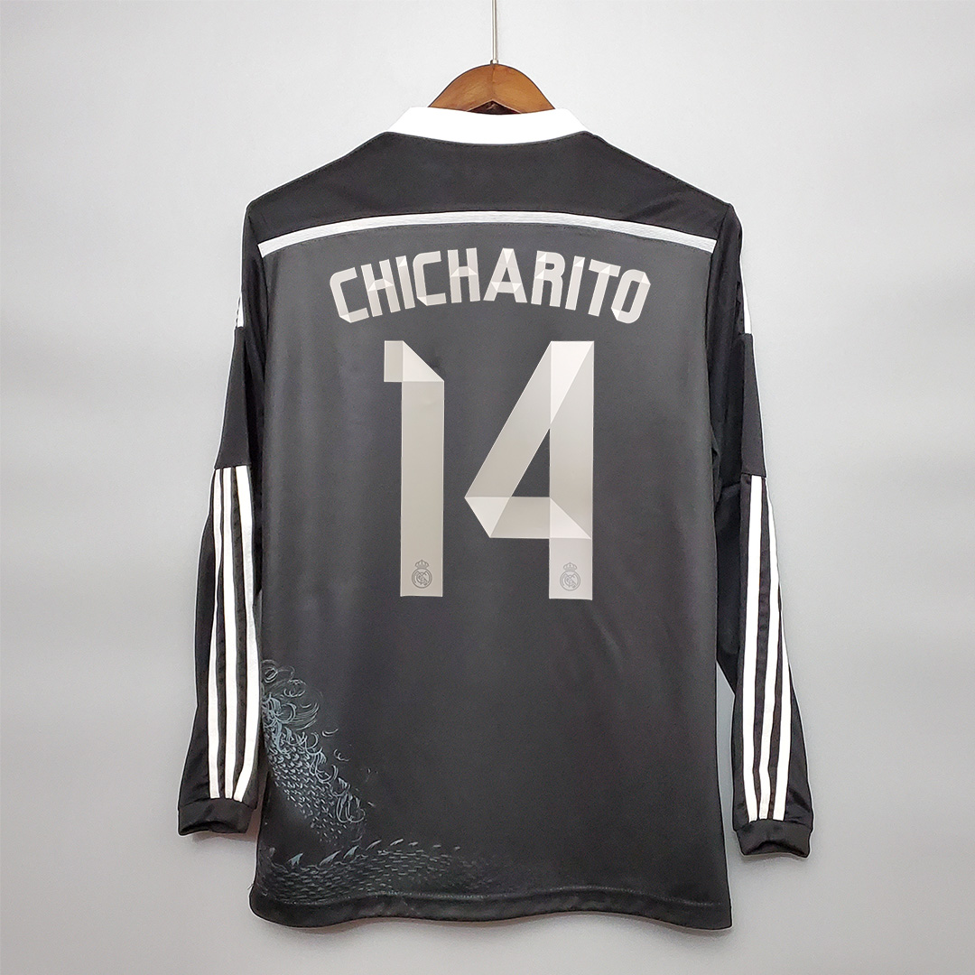 TKH-turbokithub-Retro Real Madrid 14-15 Third Long Sleeve Jersey
