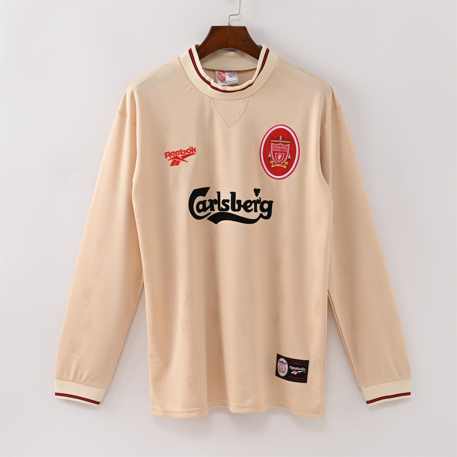 TKH-turbokithub-Retro Liver.pool 1996-97 Away Long Sleeves Jersey