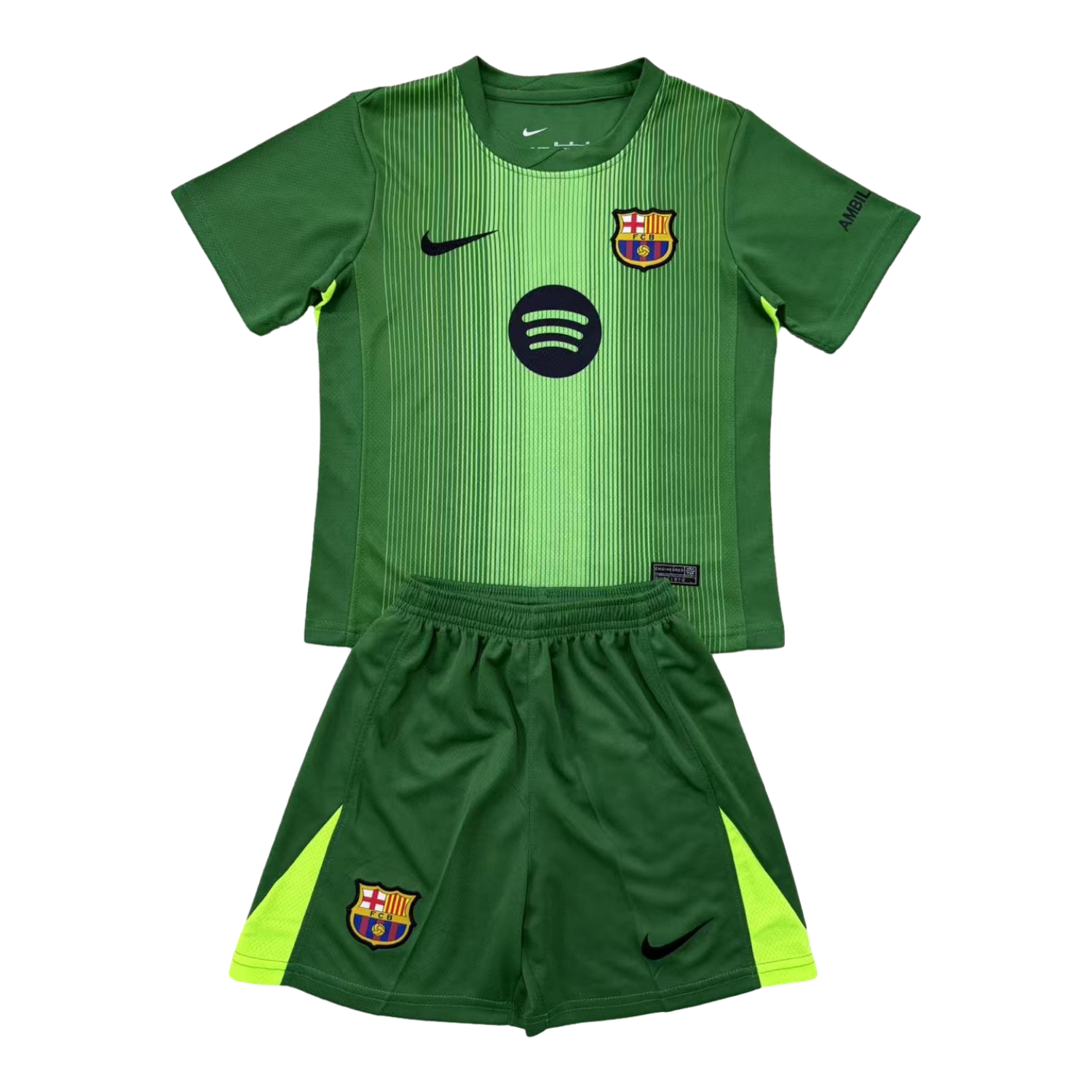 TKH-turbokithub-Barcelona 25-26 Goalkeeper Green Men's Adult Jersey Set - Fans Version