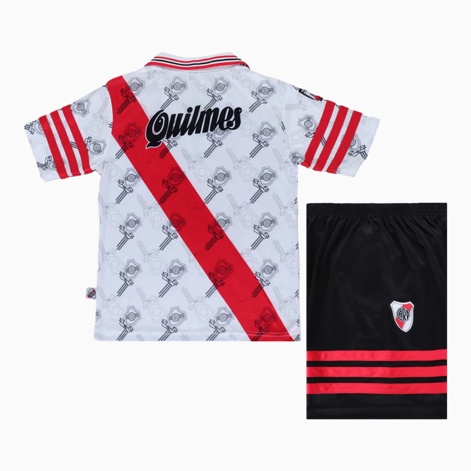TKH-turbokithub-Retro River Plate 1996-97 Home Kids Kit
