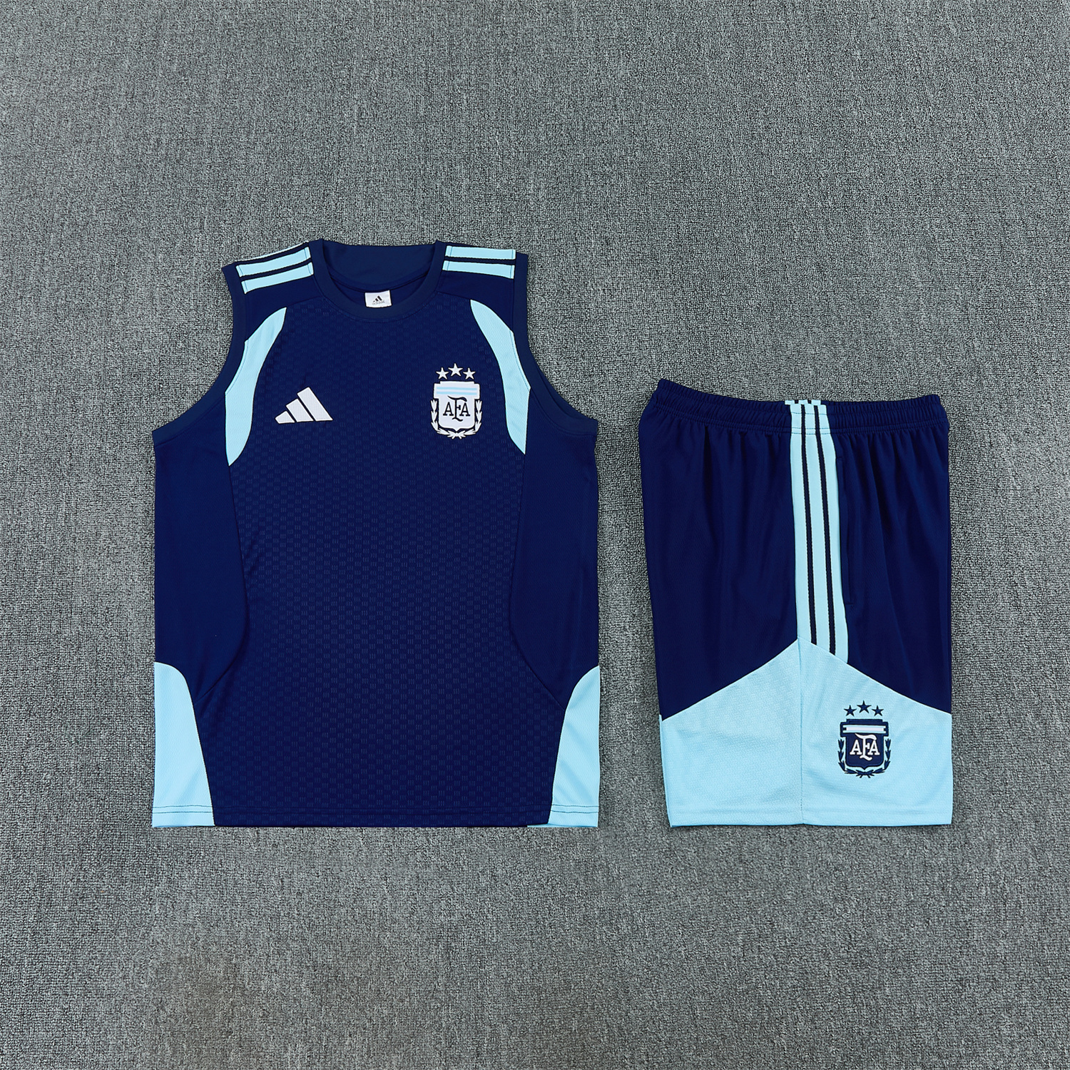 TKH-turbokithub-Argentina 2026 Vest Training Set - Dark Blue Vest and Shorts
