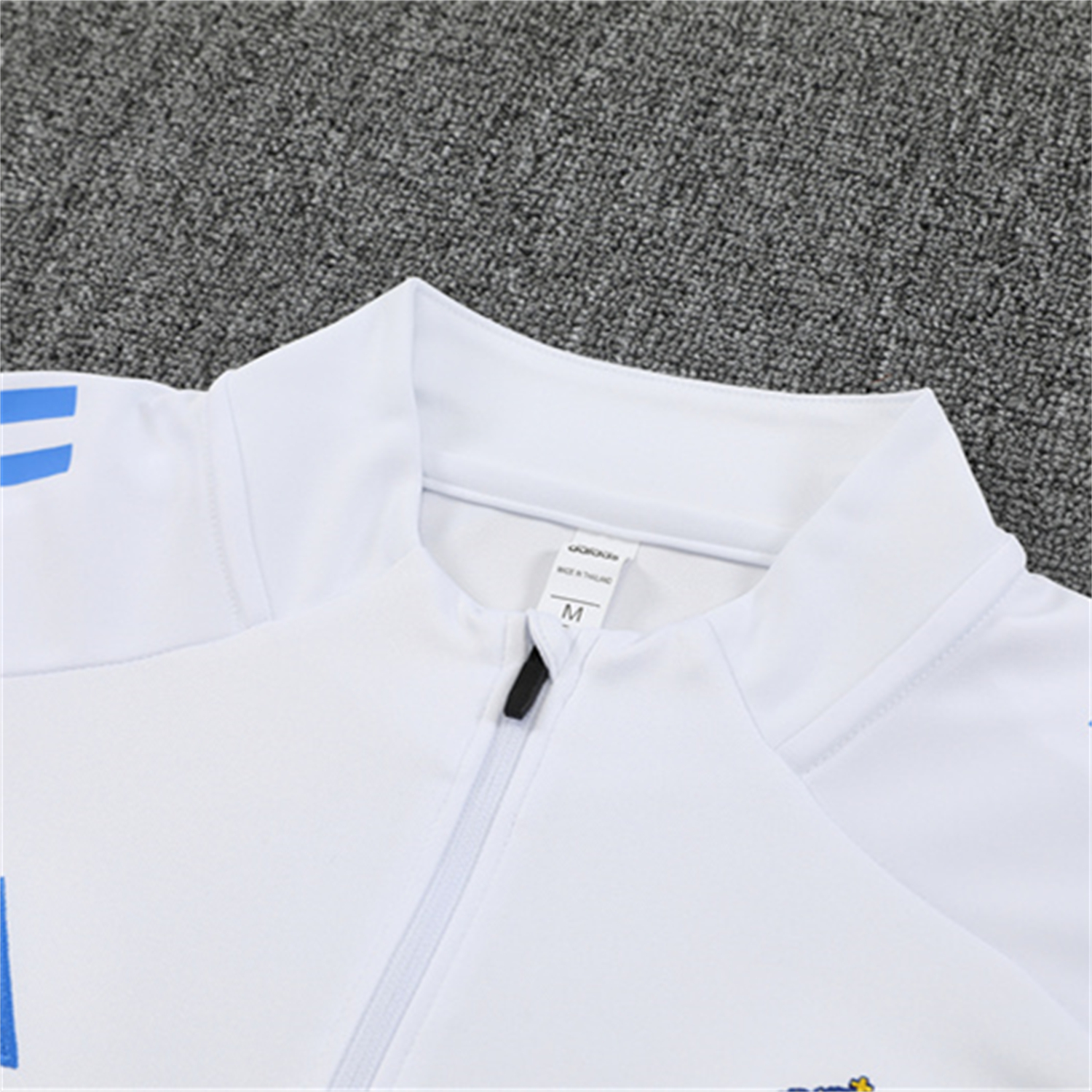 TKH-turbokithub-Real Madrid 25-26 Kids Long Sleeve Training Set - White Top & Blue Pants