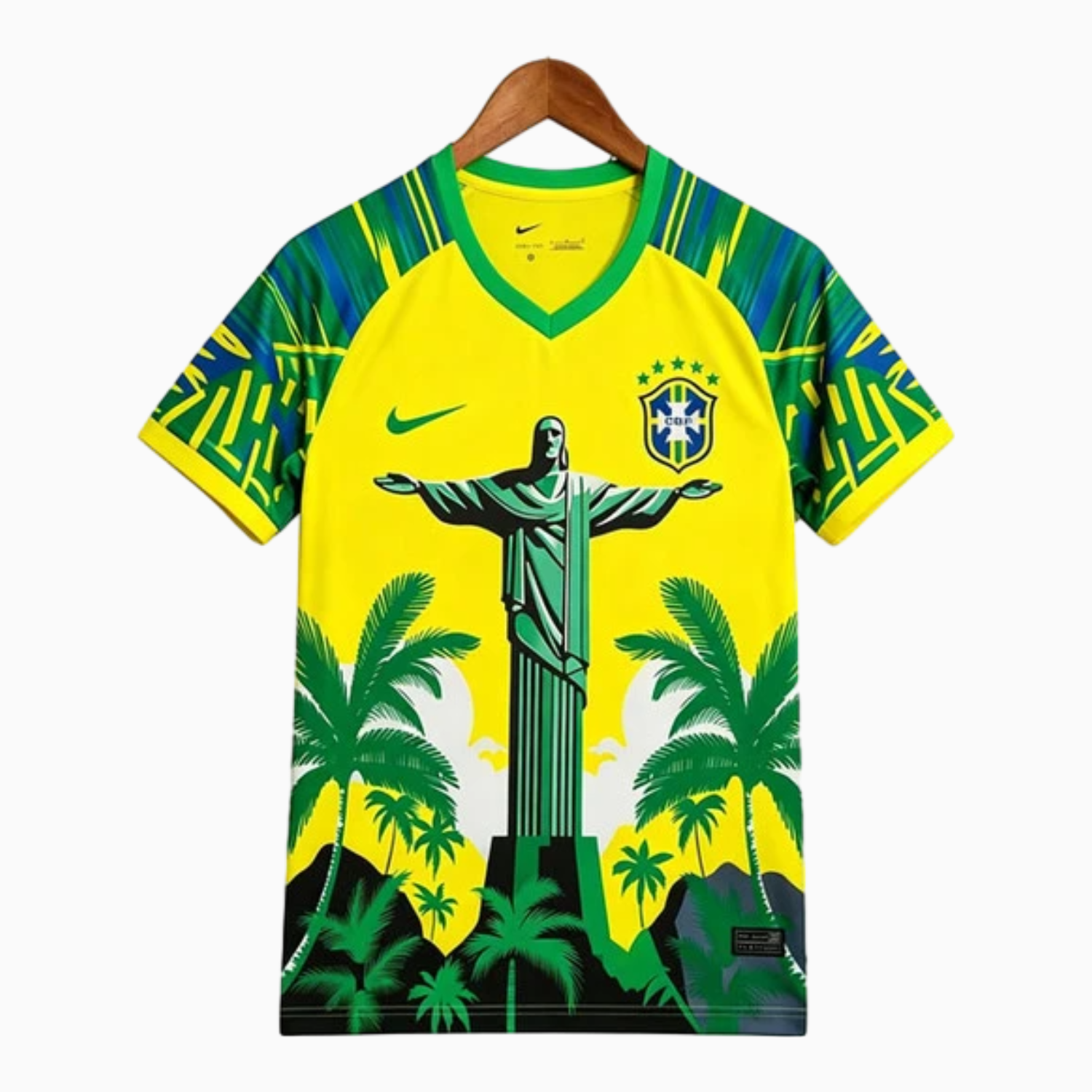 TKH-turbokithub-Brazil 2026 Green Jesus Statue Yellow Special Jersey - Fans Version