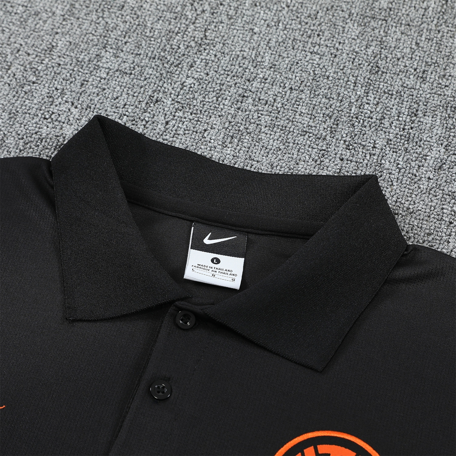 TKH-turbokithub-Inter Milan 25-26 POLO Short-Sleeve Training Set - Black Top and Black Pants