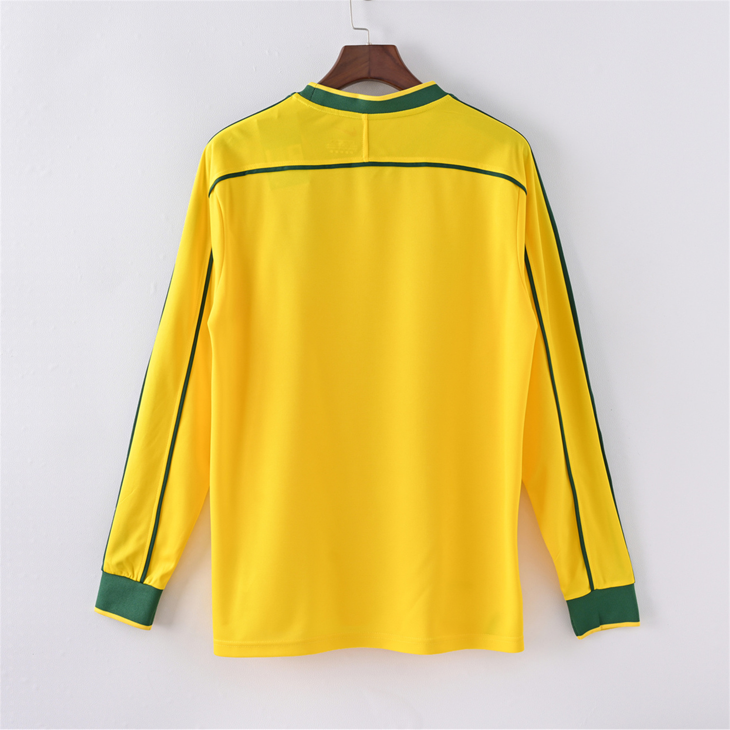 TKH-turbokithub-Retro Brazil 1998 Home Long Sleeves Jersey