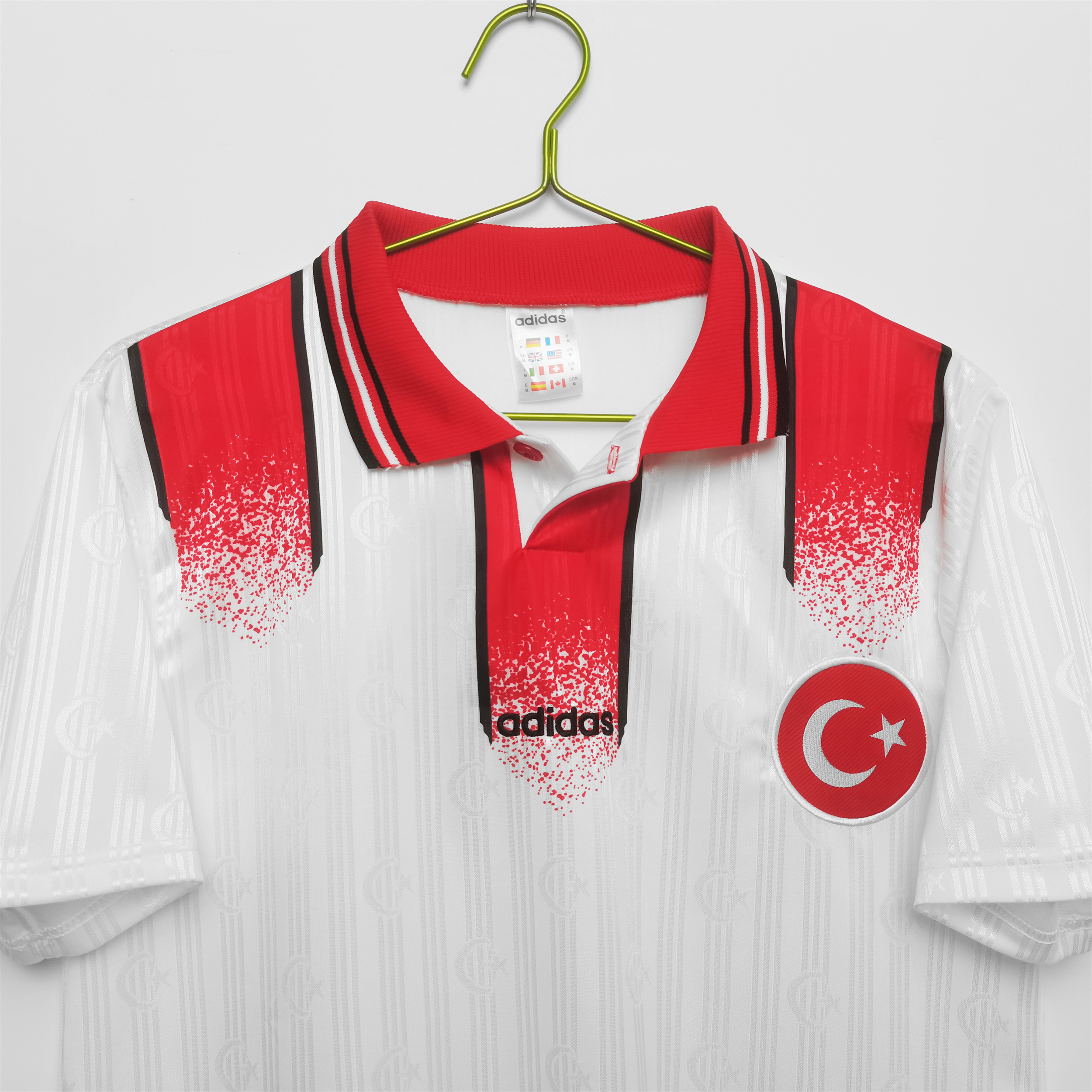 TKH-turbokithub-Retro Turkey 1996 Away Stadium Jersey