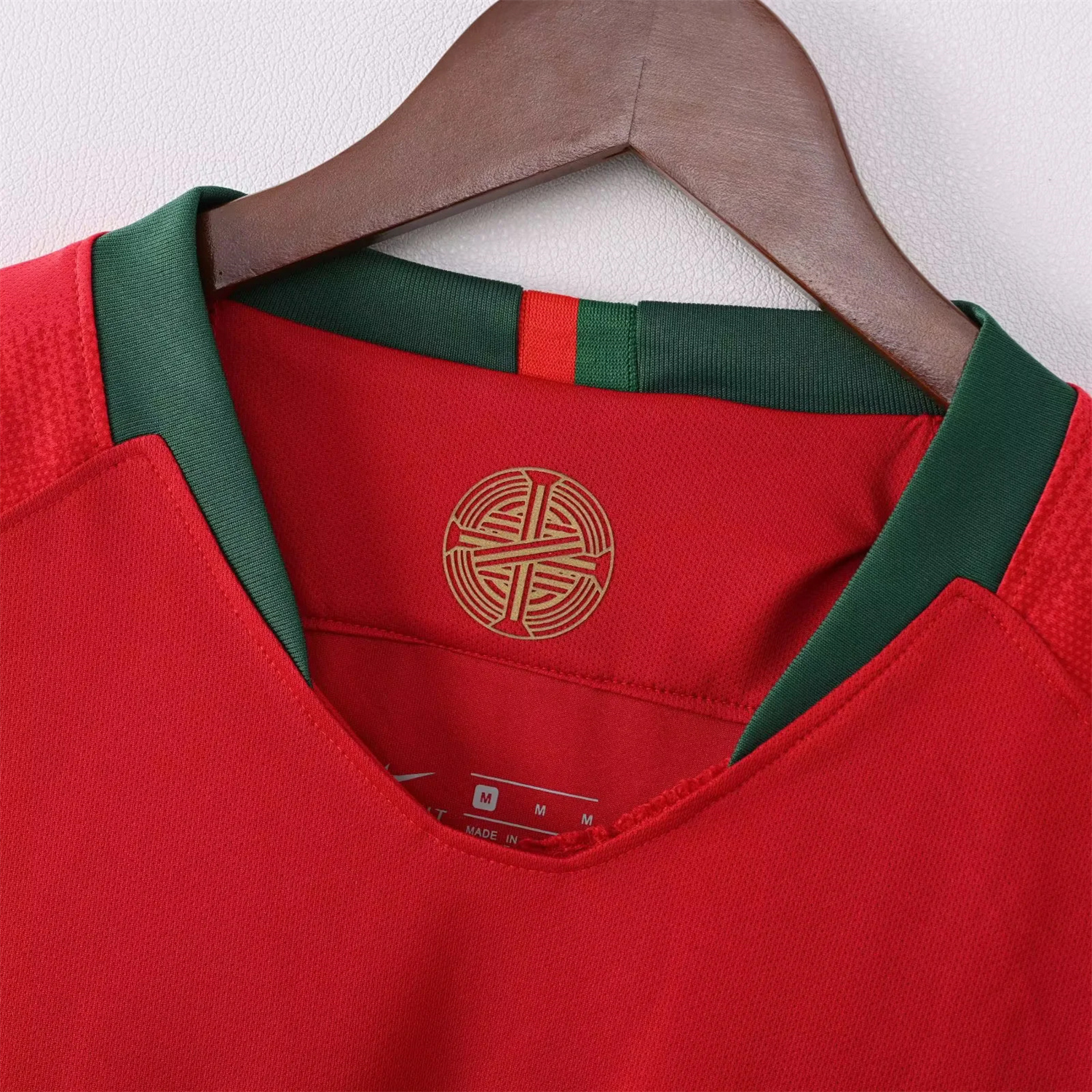 TKH-turbokithub-Retro Portugal 2018 Home Long Sleeves Jersey