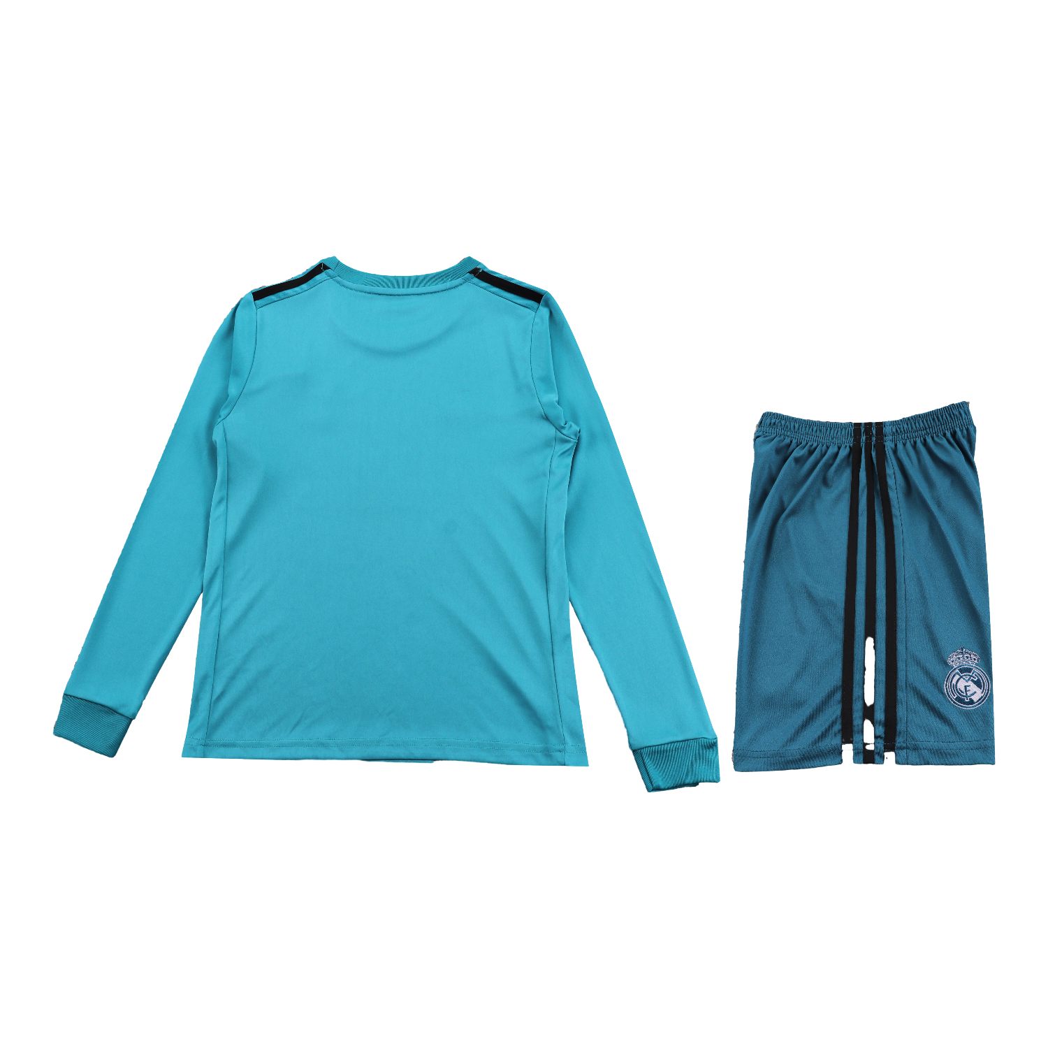 TKH-turbokithub-Retro Real Madrid 17-18 Third Long Sleeves Kids Kit