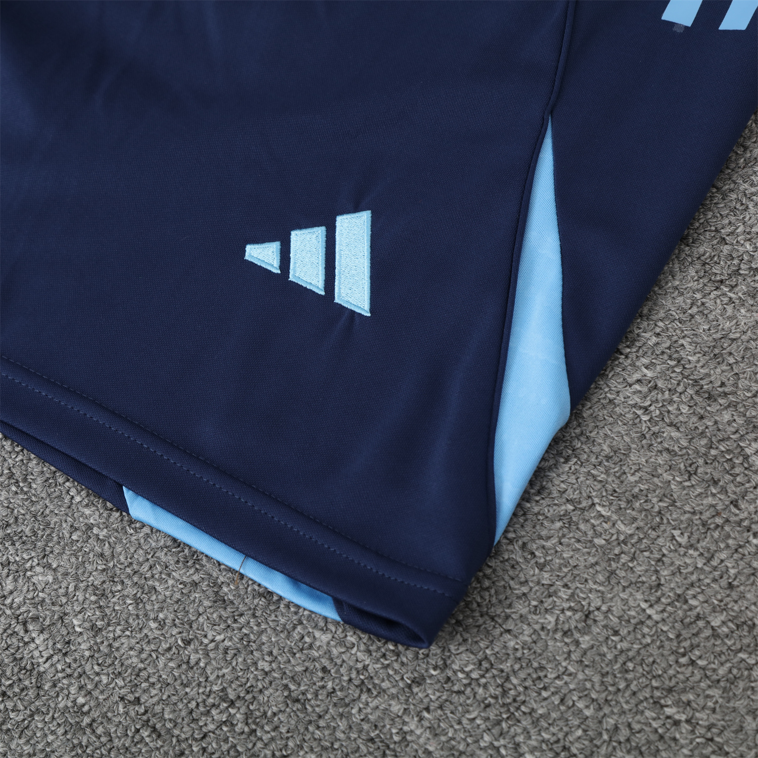 TKH-turbokithub-Real Madrid 25-26 Vest Training Set - Blue Water Pattern Top & Deep Blue Shorts