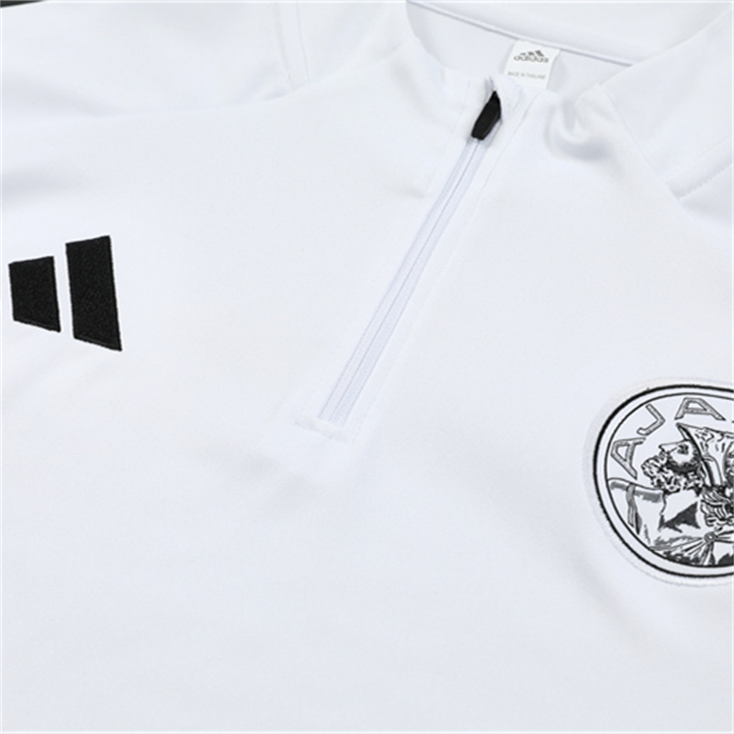 TKH-turbokithub-Ajax 25-26 Kids Long Sleeve Training Set - White Top and Black Pants
