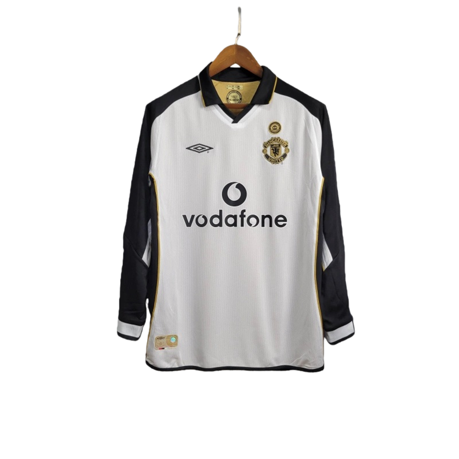 TKH-turbokithub-Retro Manchester United 01-02 100th Anniversary Long Sleeve Special Edition Jersey