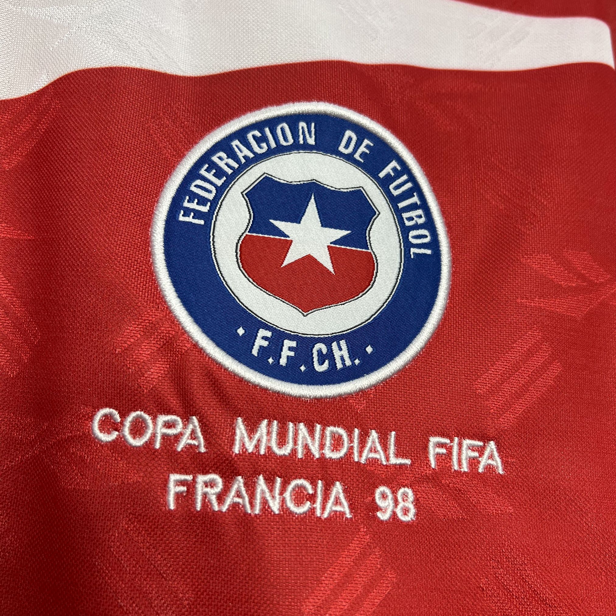 TKH-turbokithub-Retro Chile 1998 Home Long Sleeve Jersey