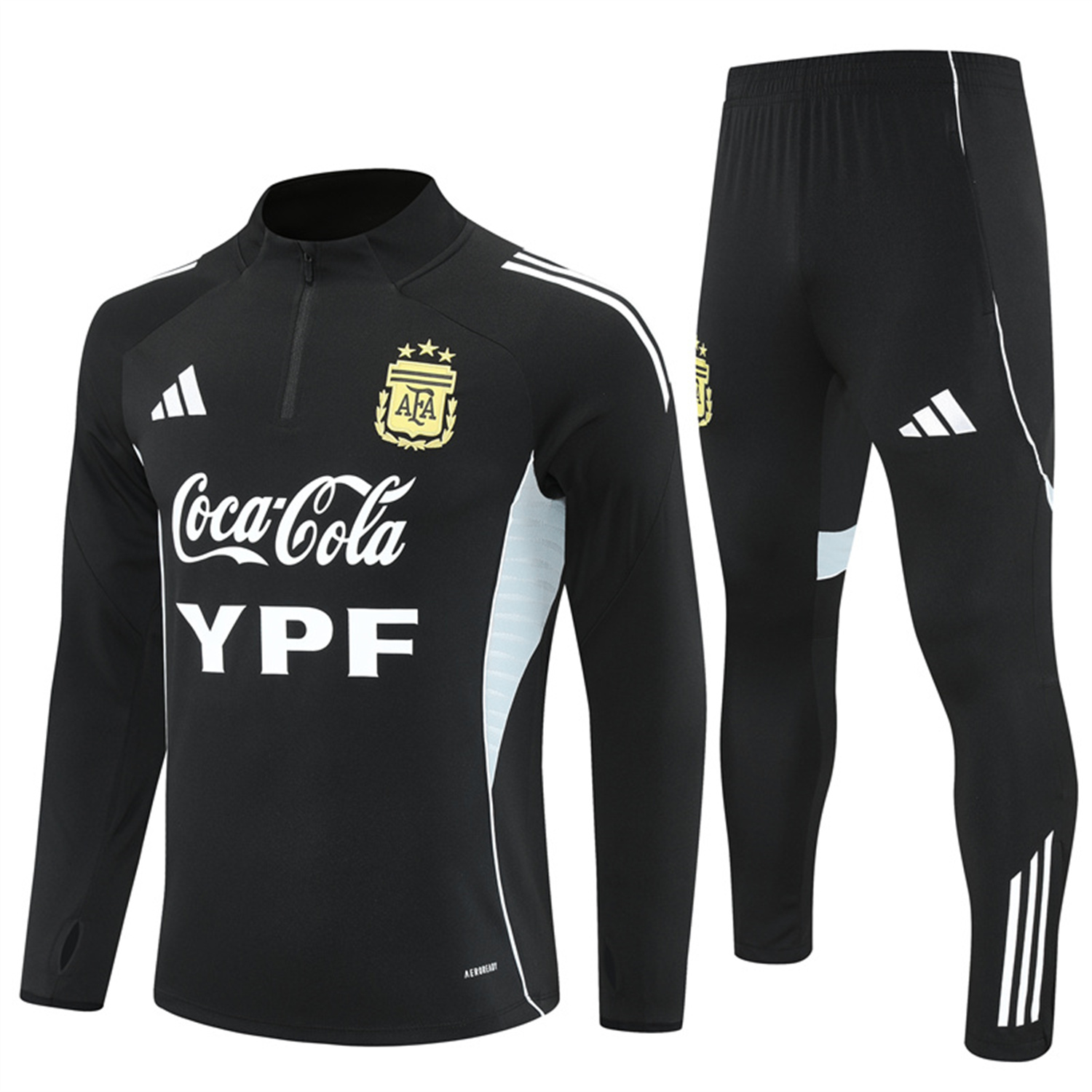 TKH-turbokithub-Argentina 25-26 Long Sleeves Training Set - Black Top & Black Pants
