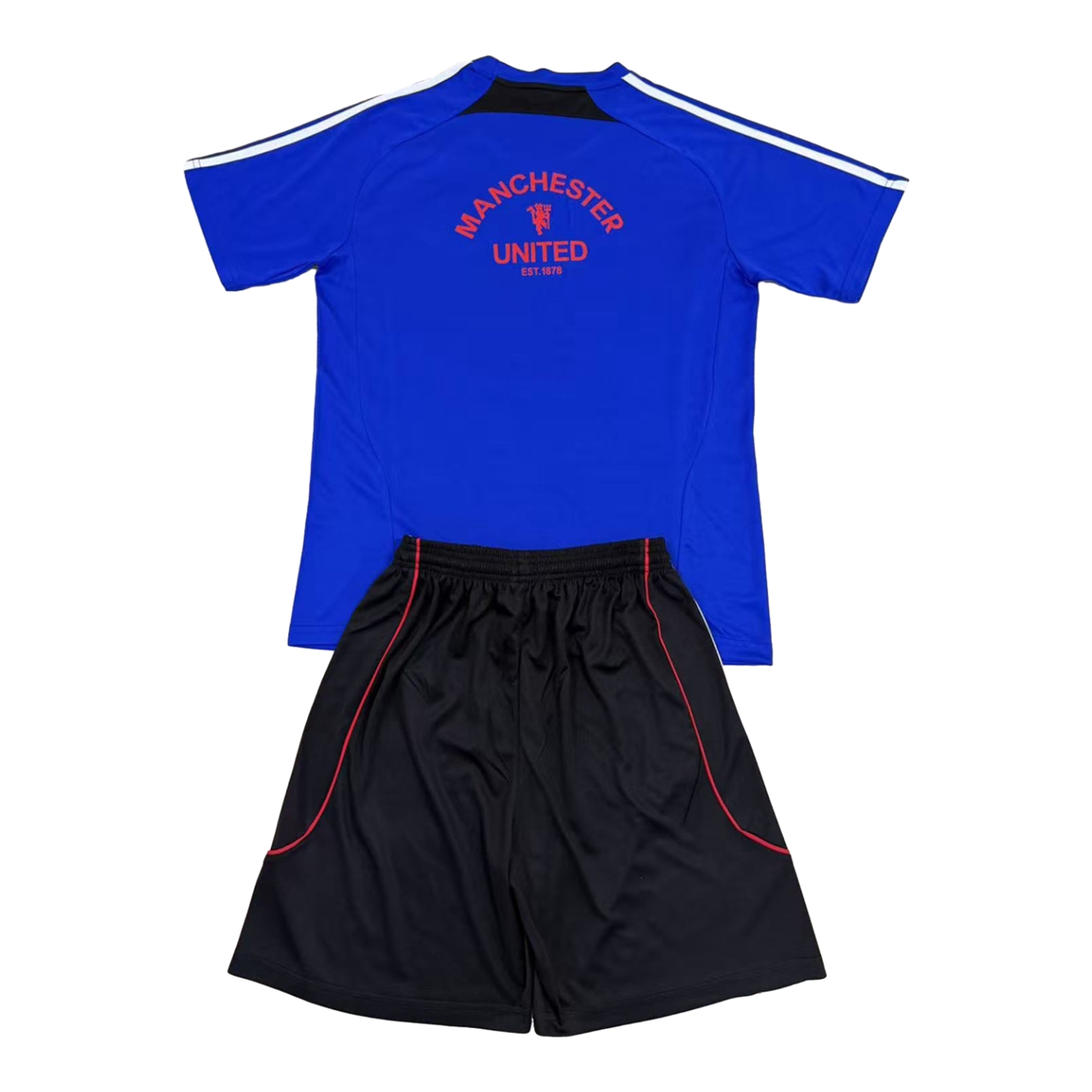 TKH-turbokithub-Manchester United 25-26 Urban Purtist Throwback Blue Men's Adult Jersey Set - Fans Version